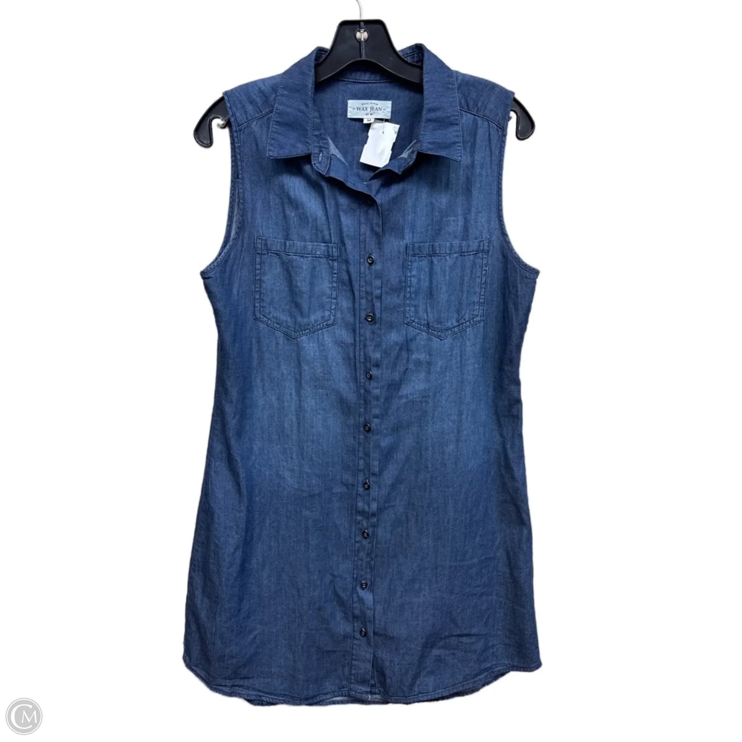 Vest Other By Clothes Mentor In Blue Denim, Size: M