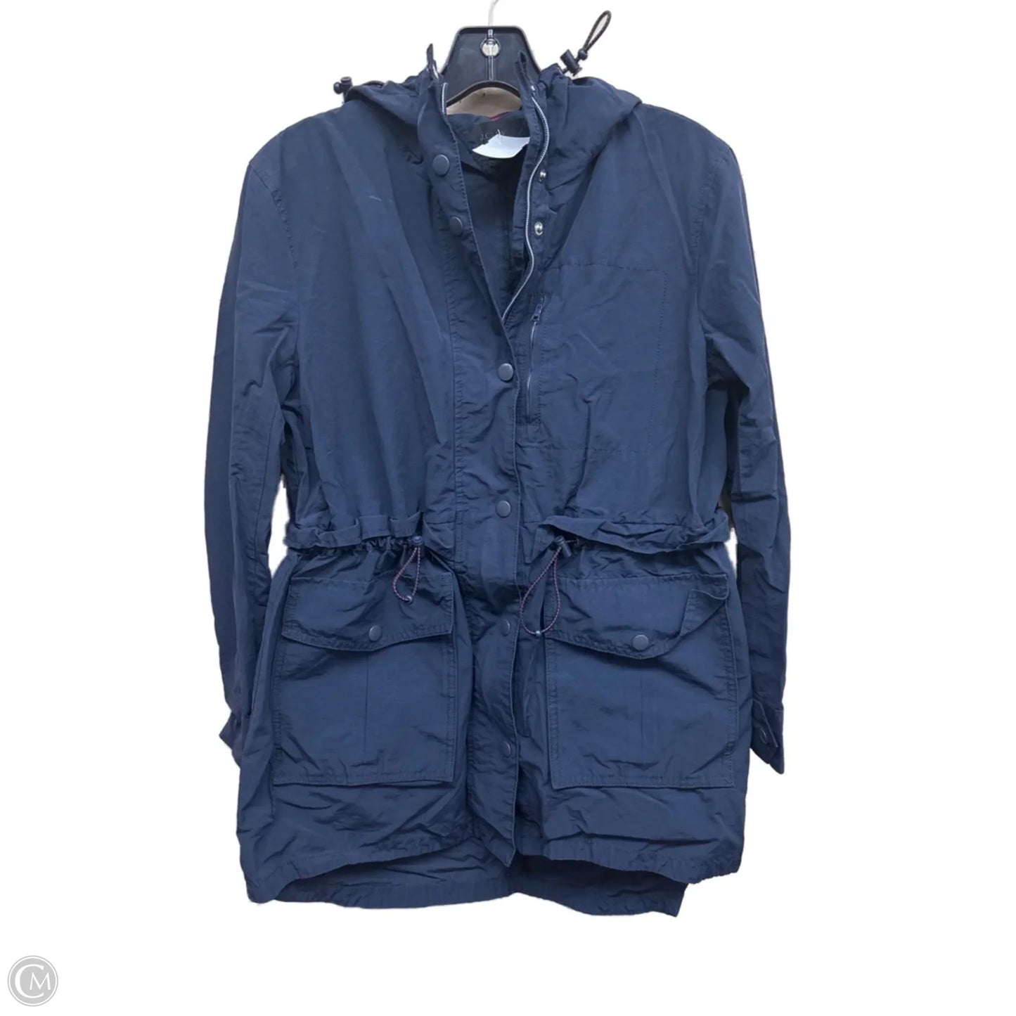 Jacket Windbreaker By J. Crew In Navy, Size: Xxs