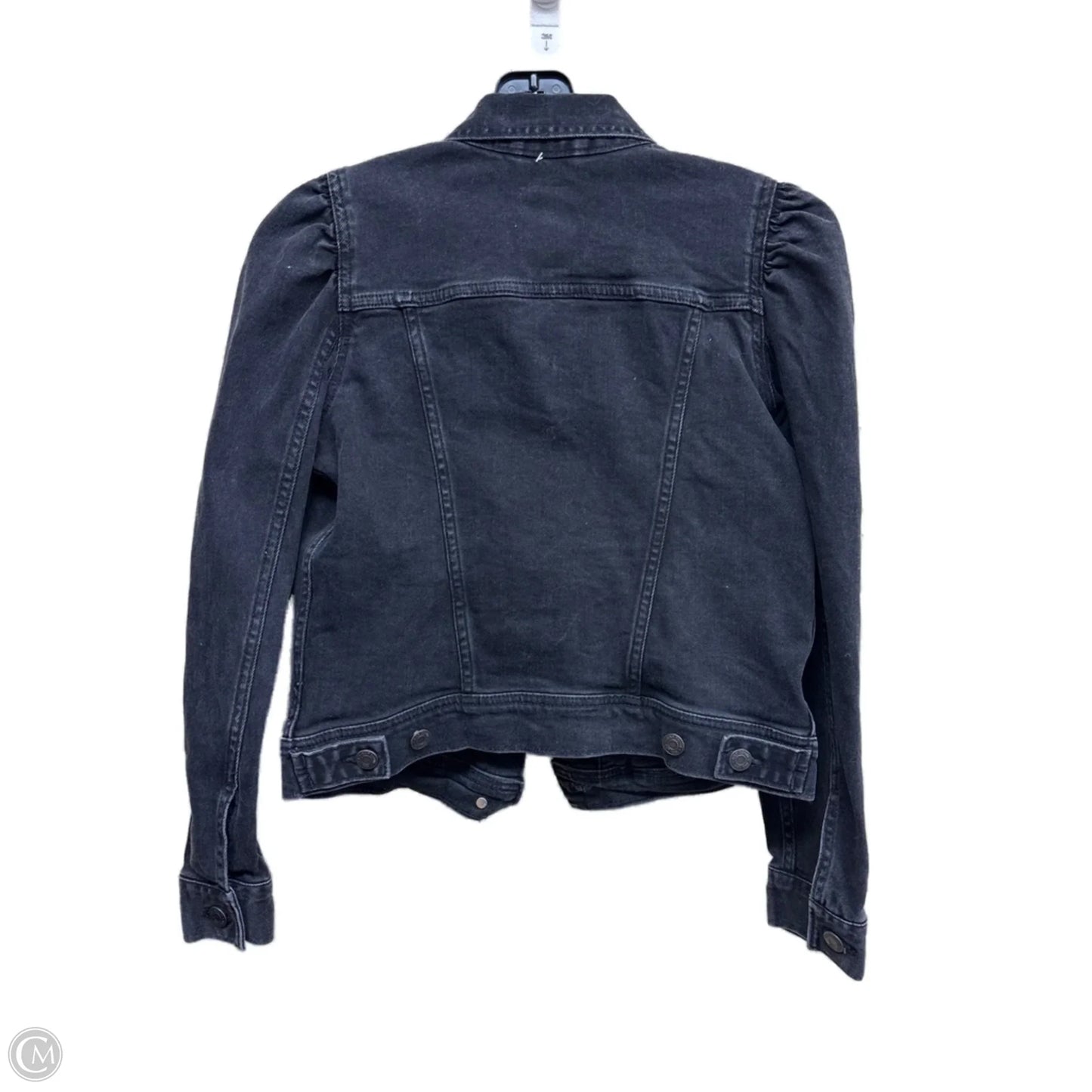 Jacket Denim By Gap In Black Denim, Size: Xxsp
