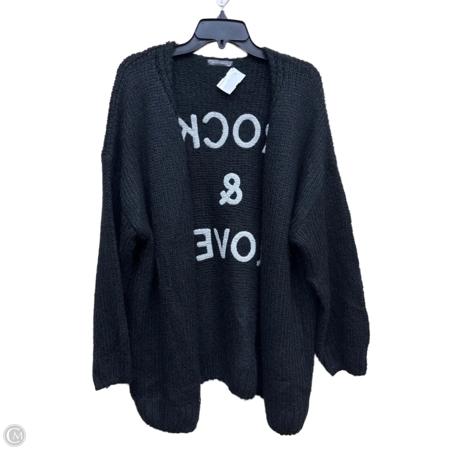 Sweater Cardigan By Clothes Mentor In Black, Size: Xl