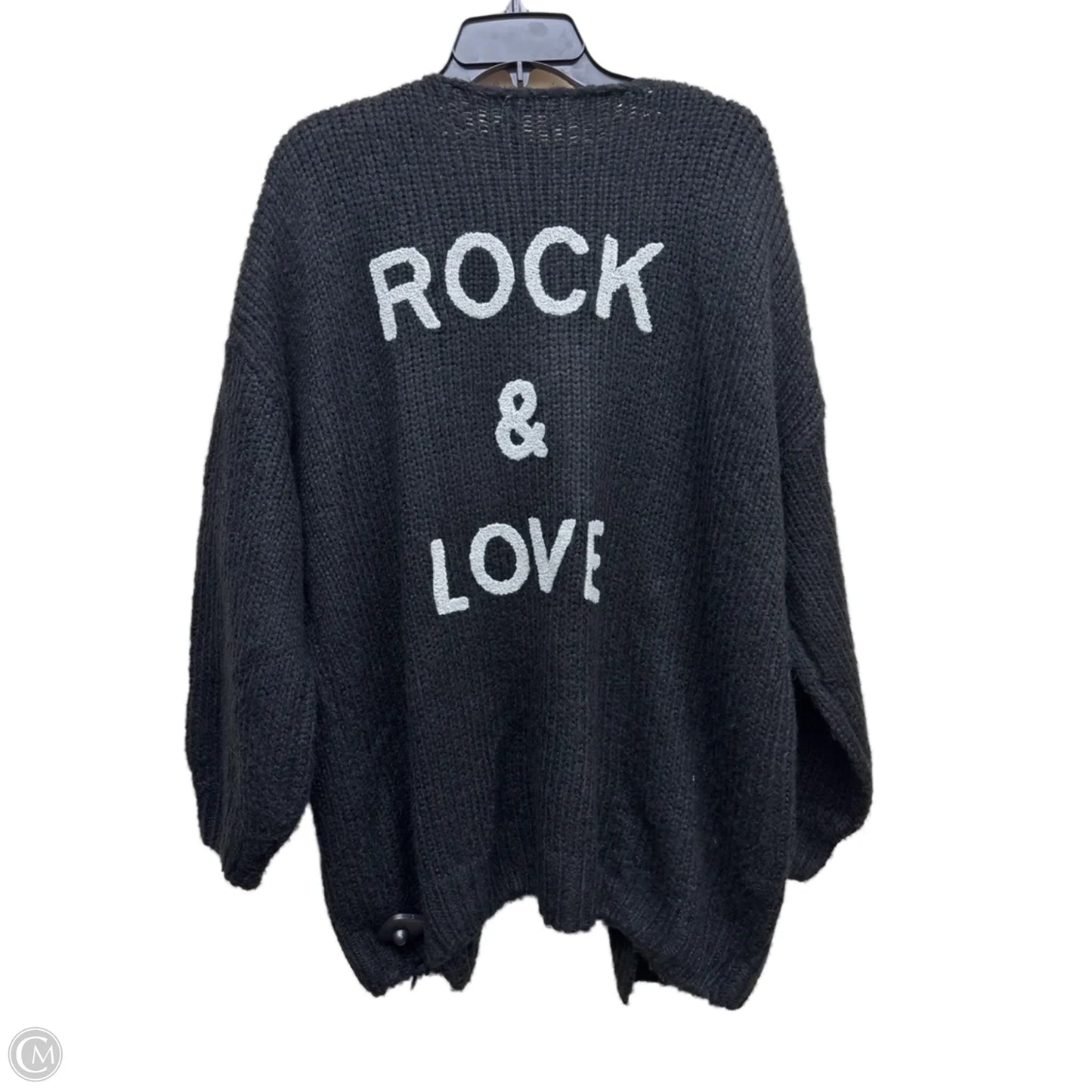 Sweater Cardigan By Clothes Mentor In Black, Size: Xl