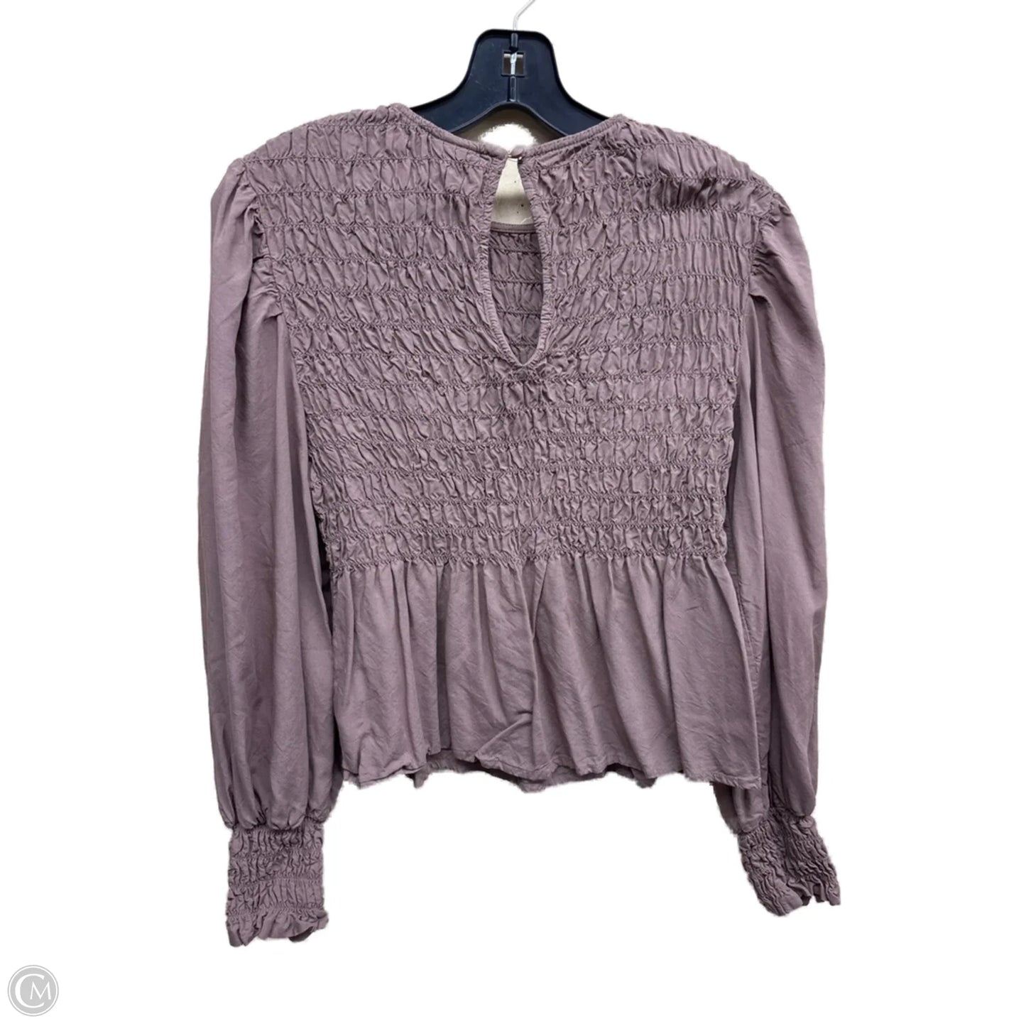 Top Long Sleeve By A New Day In Brown, Size: M