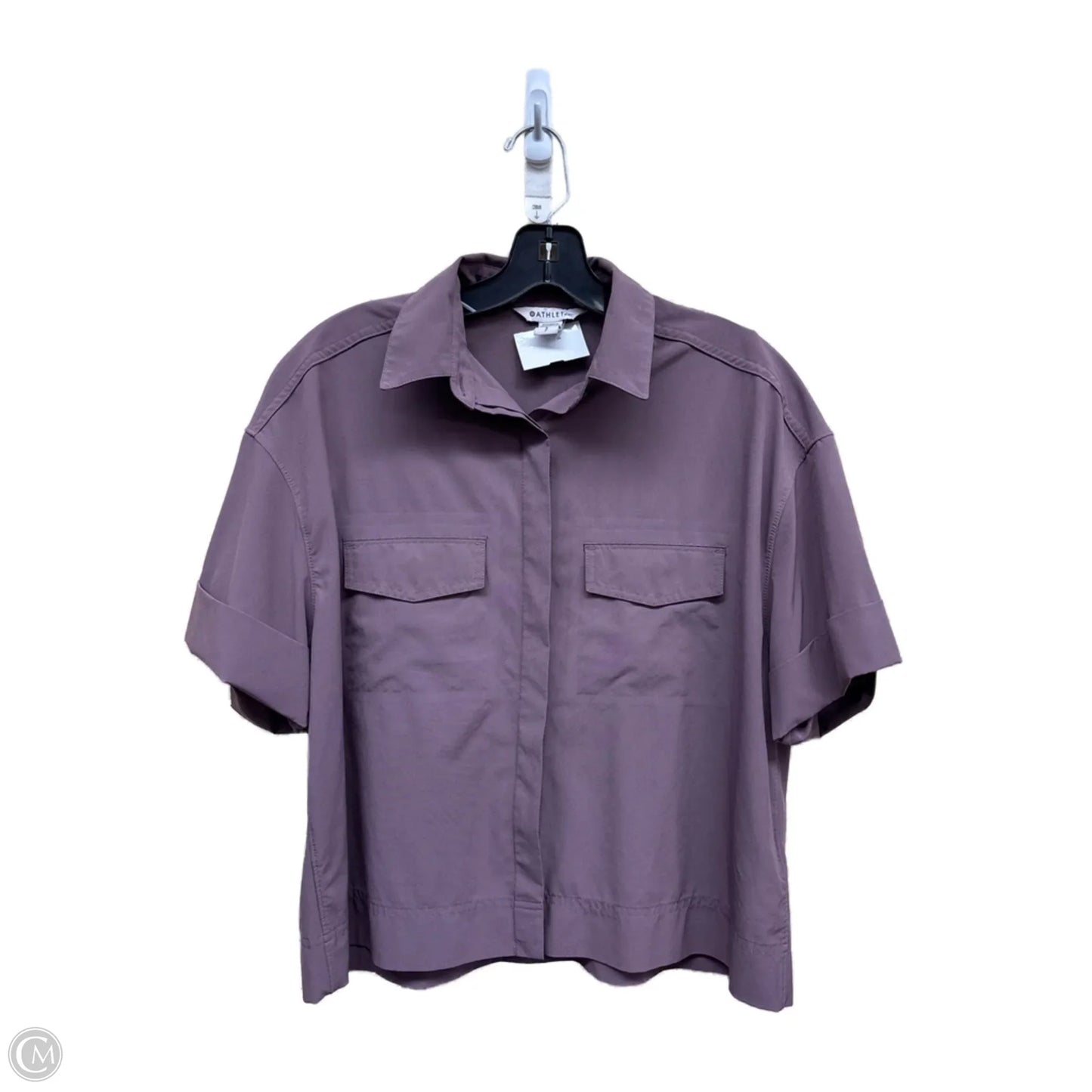 Athletic Top Short Sleeve By Athleta In Purple, Size: S