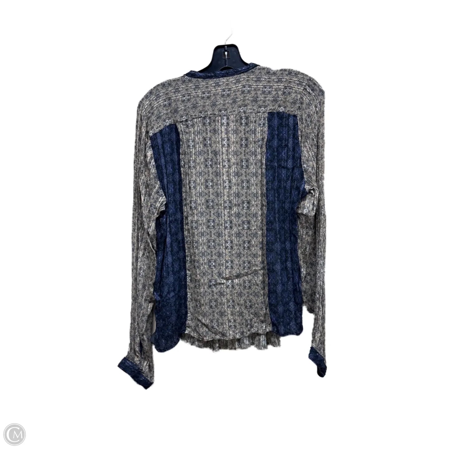 Top Long Sleeve By Rag And Bone In Multi-colored, Size: L