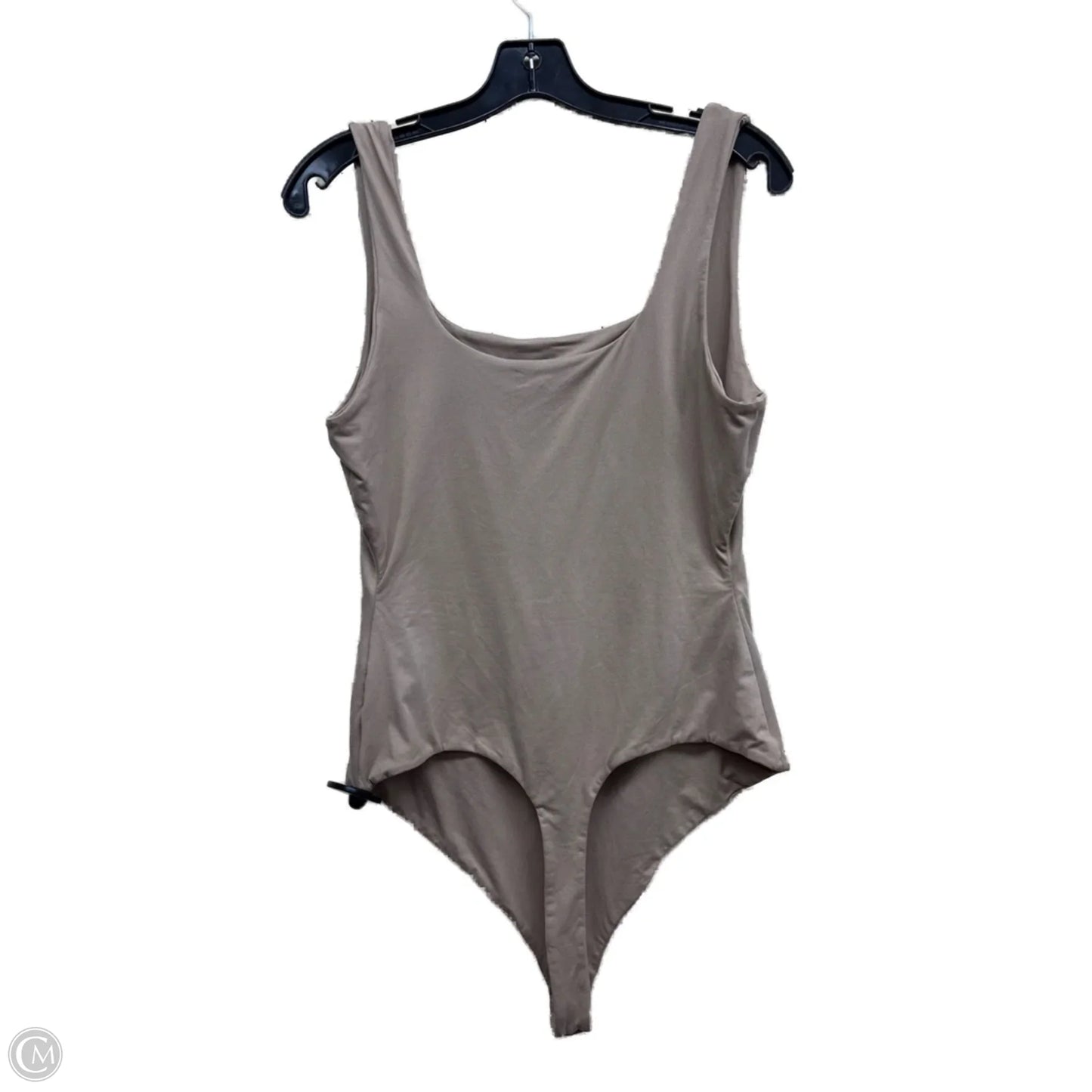 Bodysuit By Clothes Mentor In Tan, Size: 1x