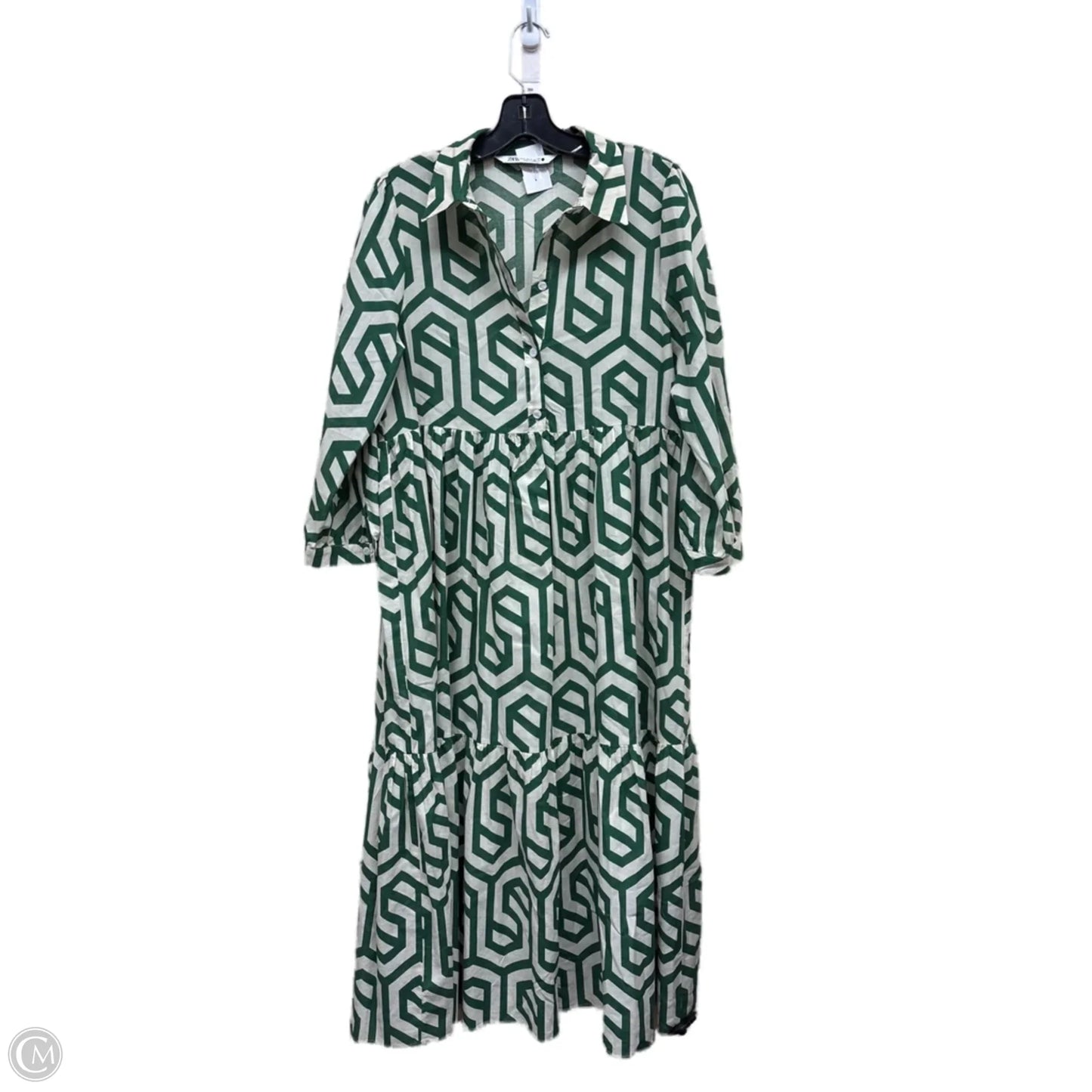 Dress Casual Maxi By Zara In Green, Size: M