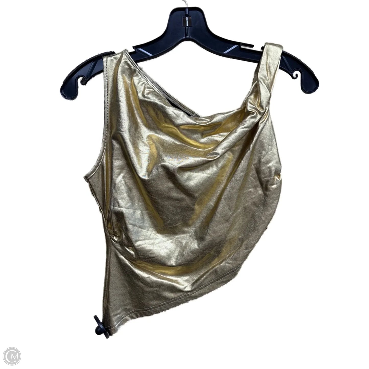 Top Sleeveless By Shein In Gold, Size: M