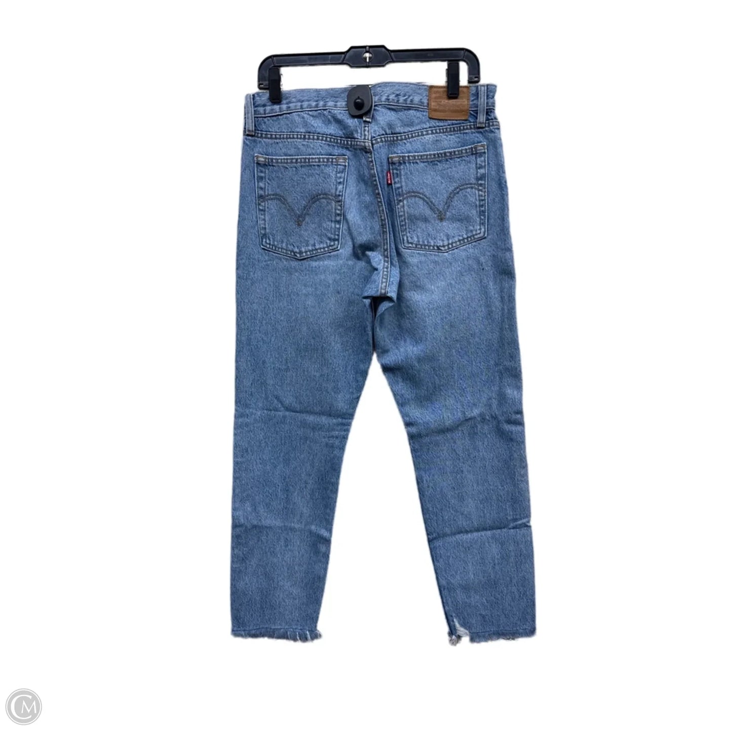 Jeans Straight By Levis In Blue Denim, Size: 8