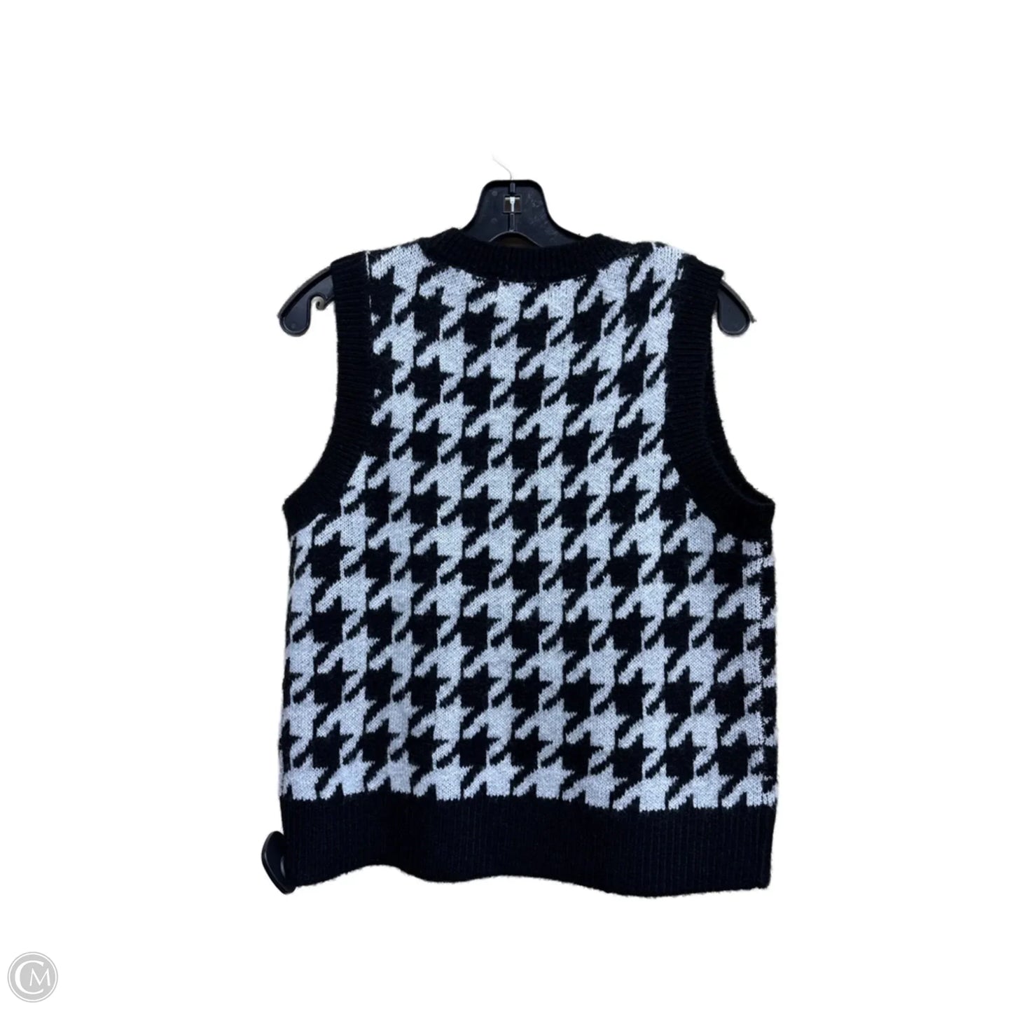 Top Sleeveless By Evereve In Black & White, Size: S