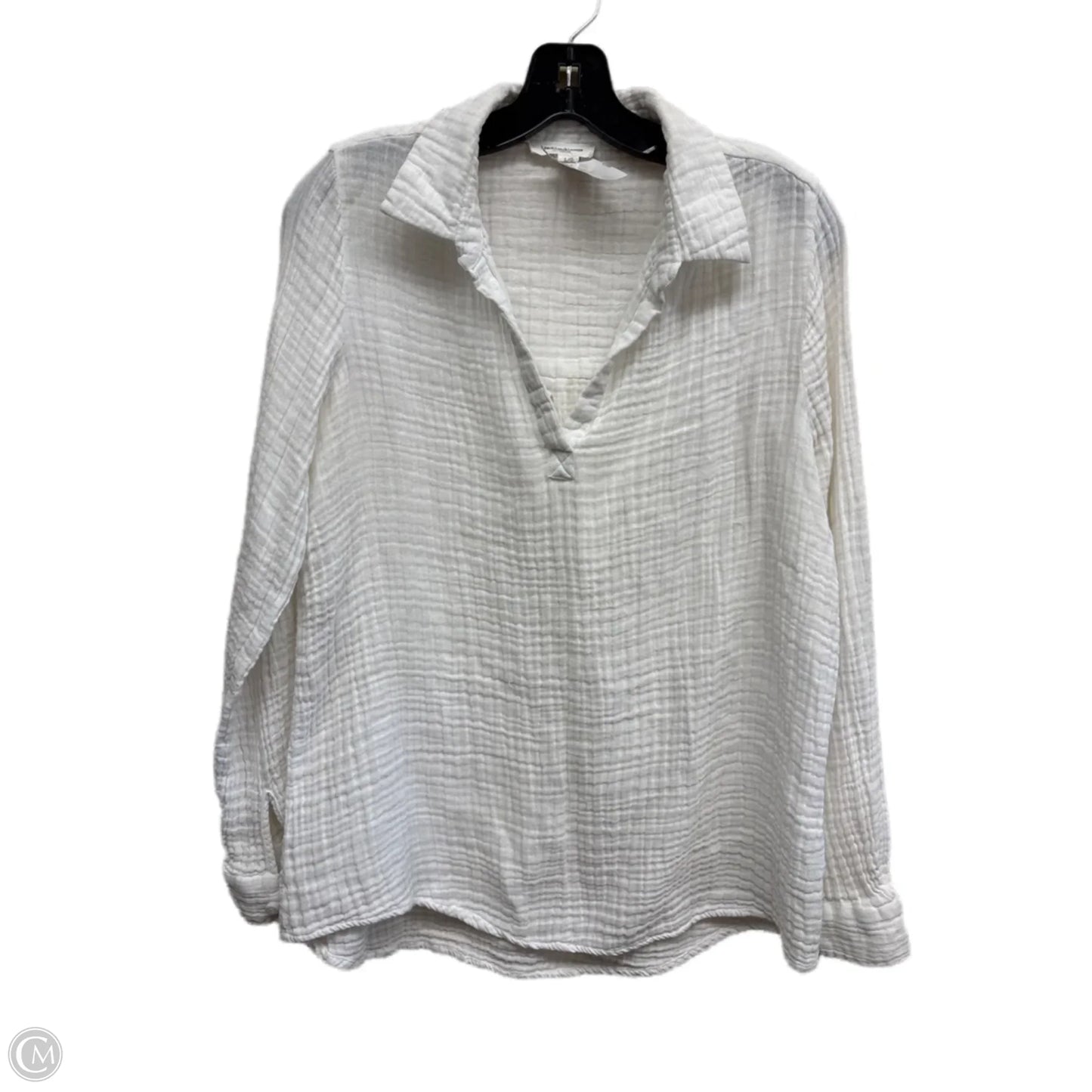 Top Long Sleeve By Beachlunchlounge In White, Size: L