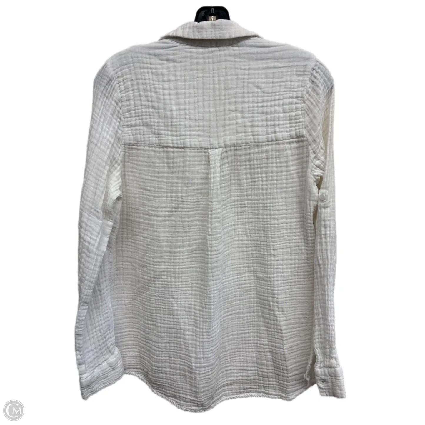 Top Long Sleeve By Beachlunchlounge In White, Size: L
