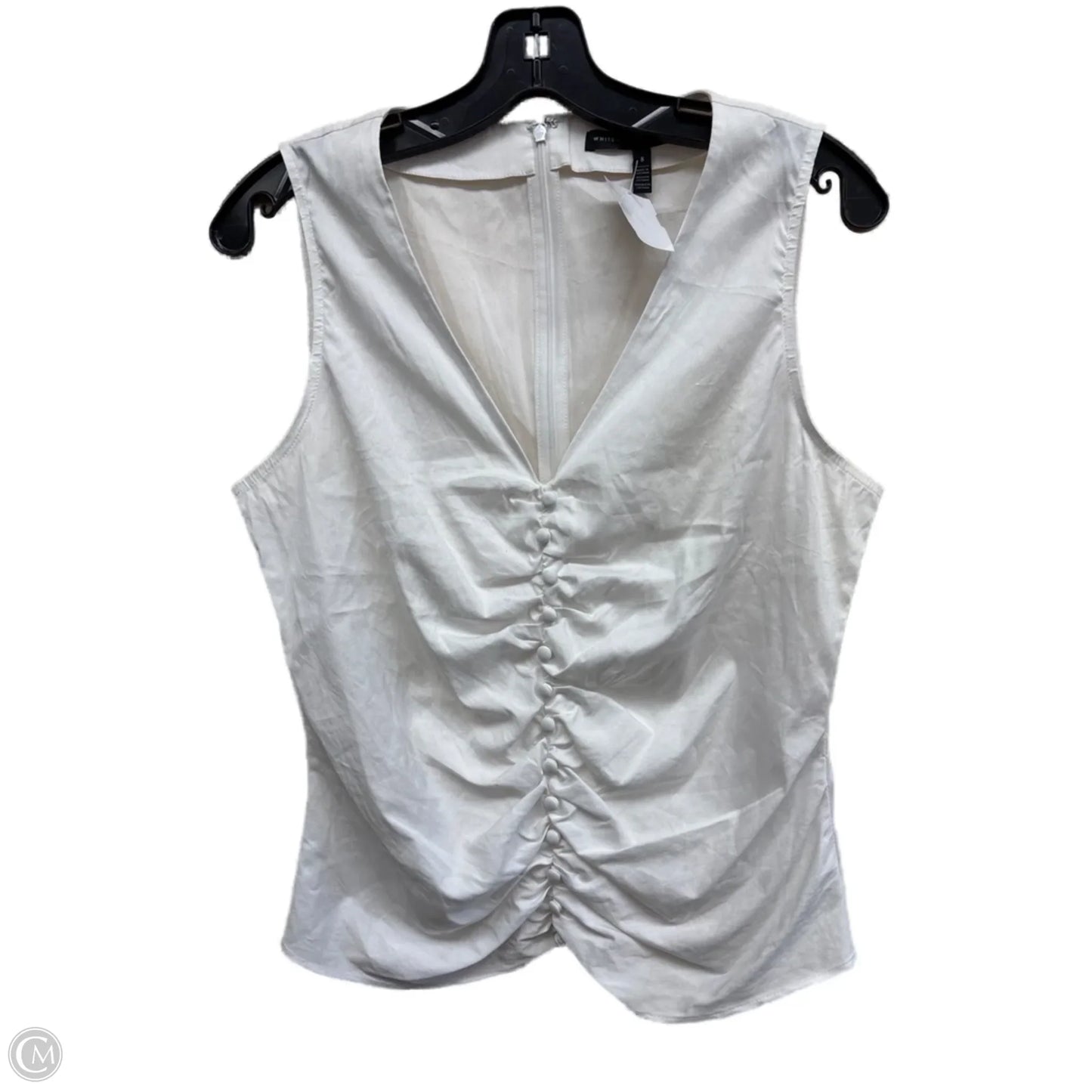 Top Sleeveless By White House Black Market In White, Size: M