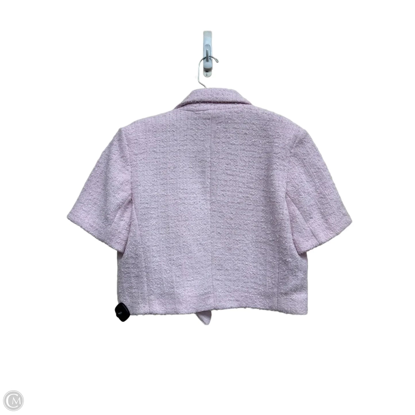 Top Short Sleeve By Express In Pink, Size: L