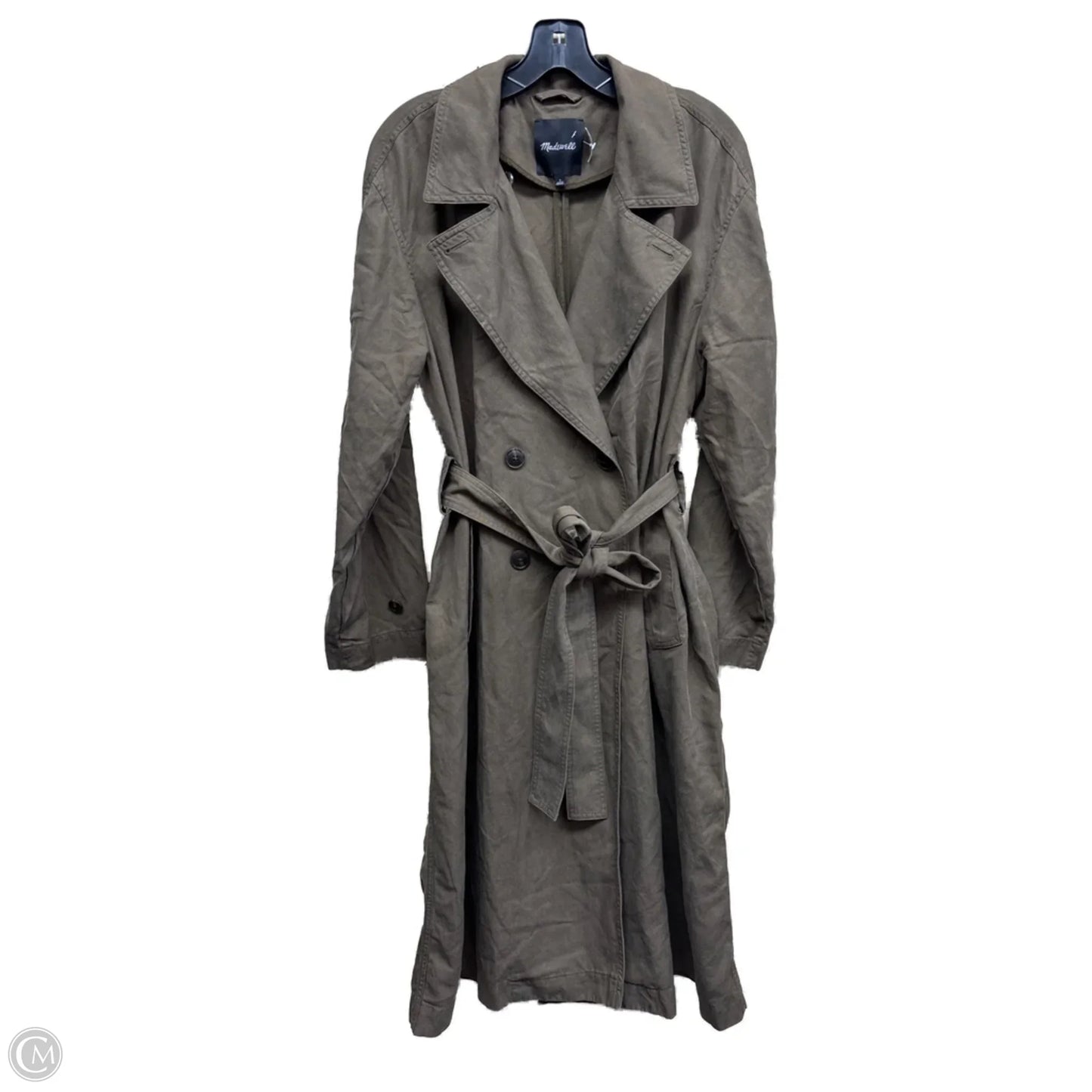 Coat Trench Coat By Madewell In Ombre Print, Size: L