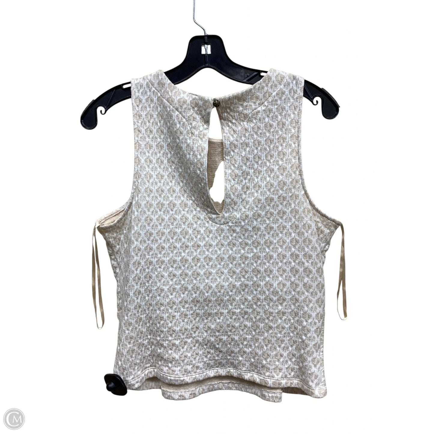 Top Sleeveless By Anthropologie In Cream, Size: M
