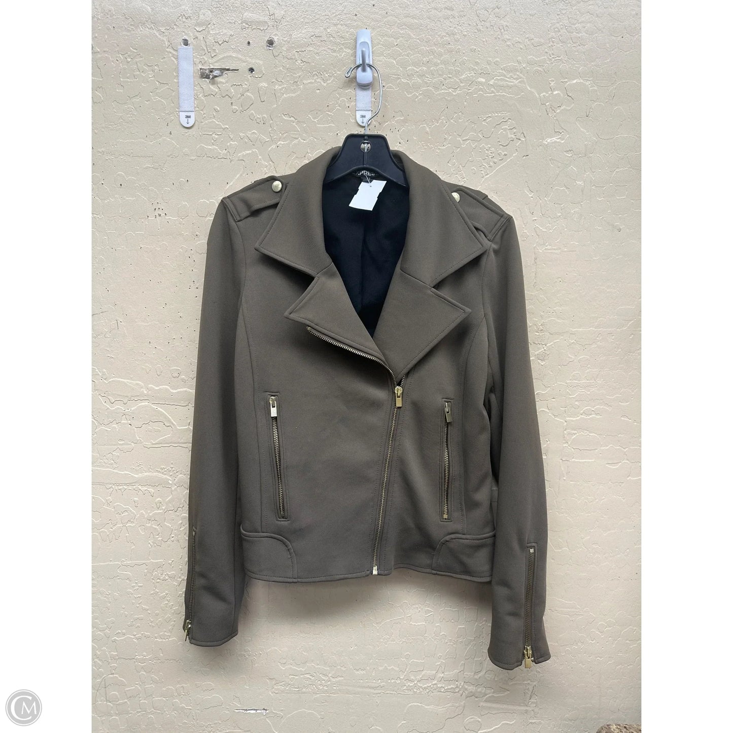 Jacket Other By Express In Green, Size: M