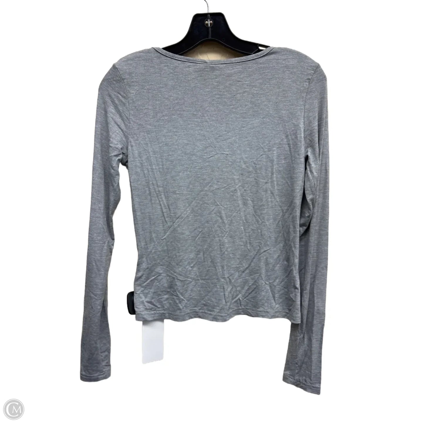 Top Long Sleeve By Clothes Mentor In Grey