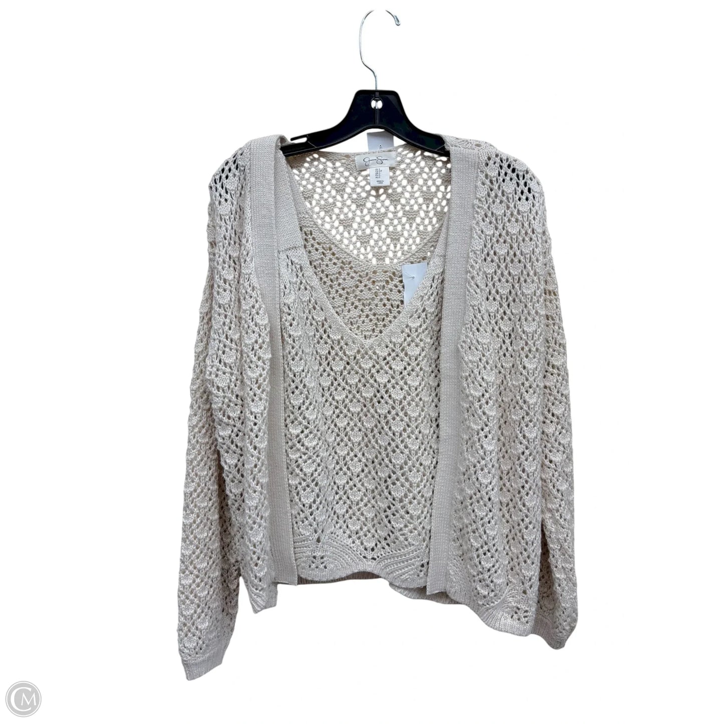 Sweater 2pc By Jessica Simpson In Cream, Size: S