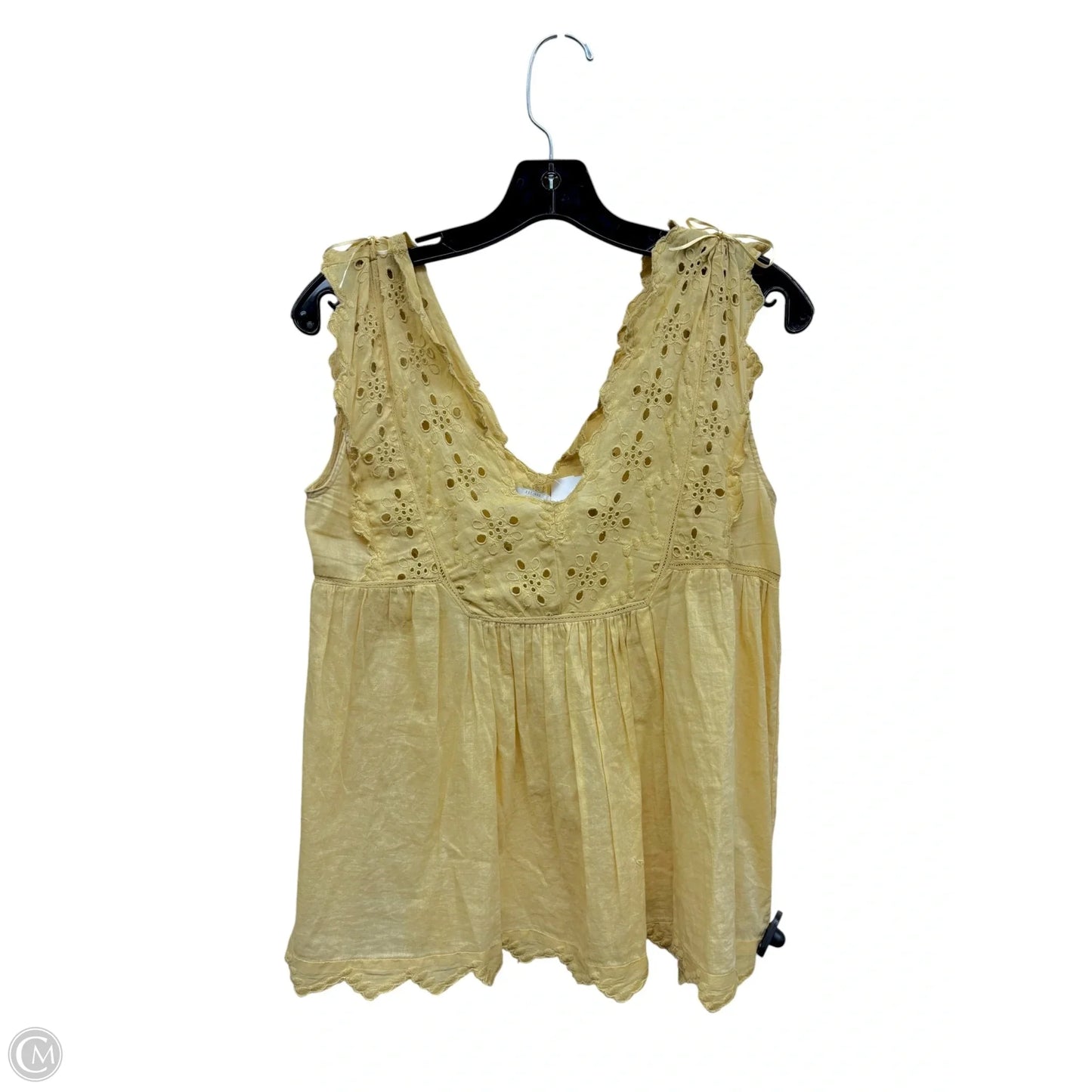 Top Sleeveless By Lucky Brand In Yellow