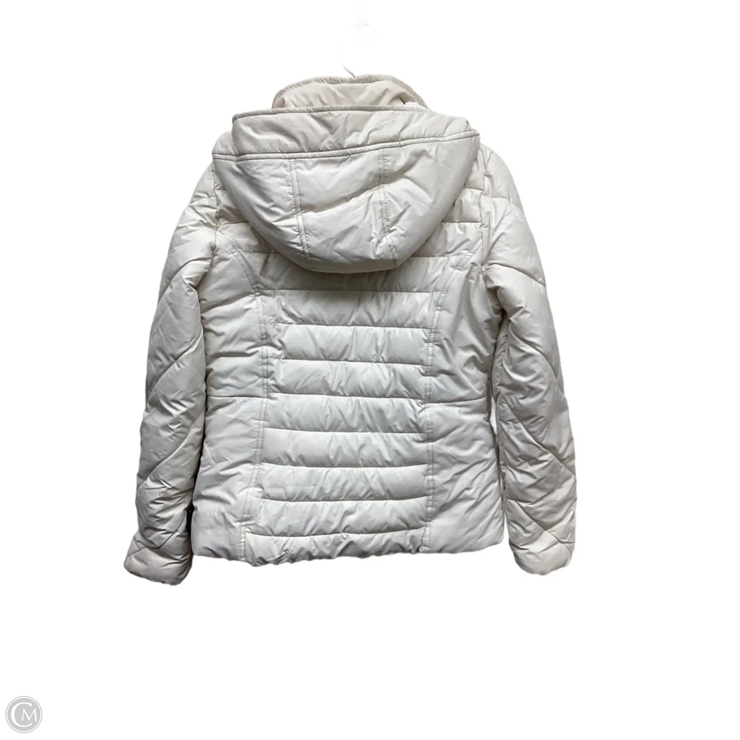 Coat Puffer & Quilted By Hollister In White, Size: S