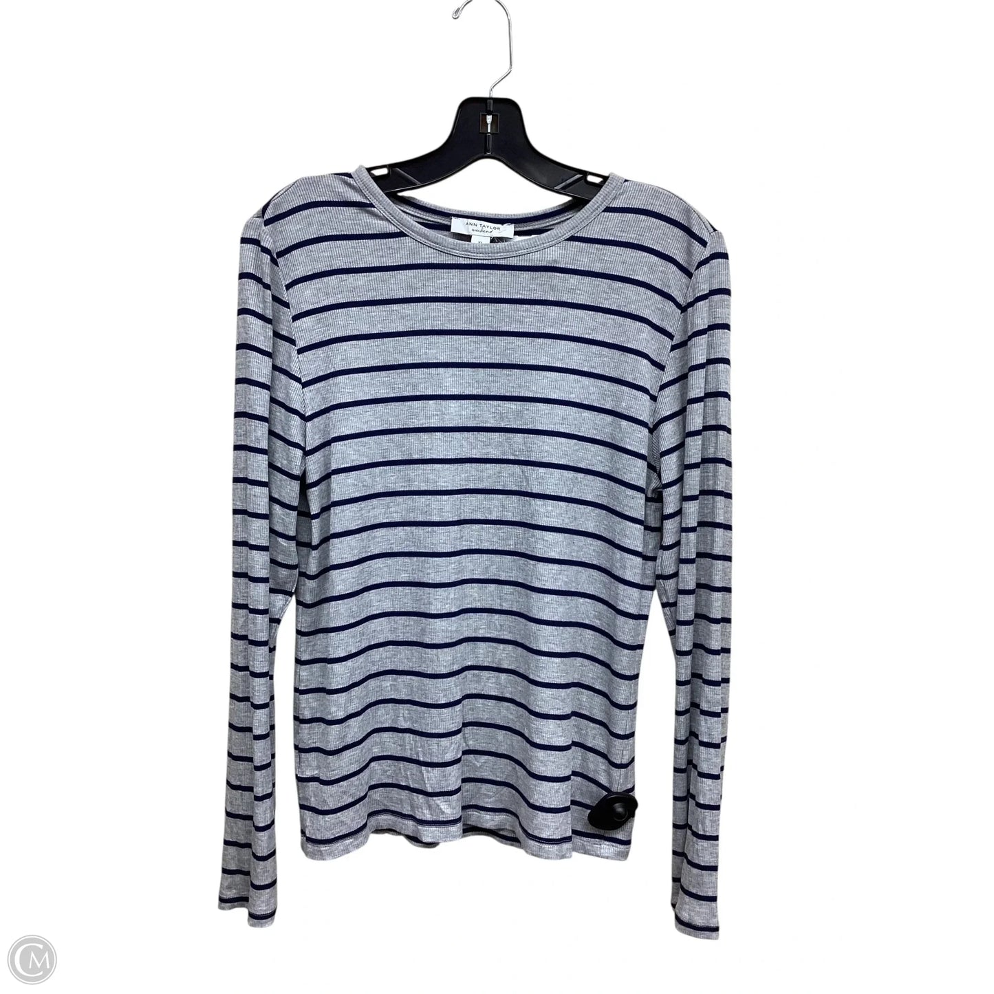 Top Long Sleeve By Ann Taylor In Striped Pattern, Size: Xl