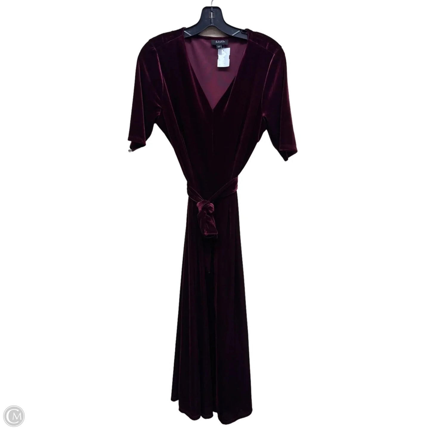 Dress Casual Midi By Msk In Maroon, Size: L