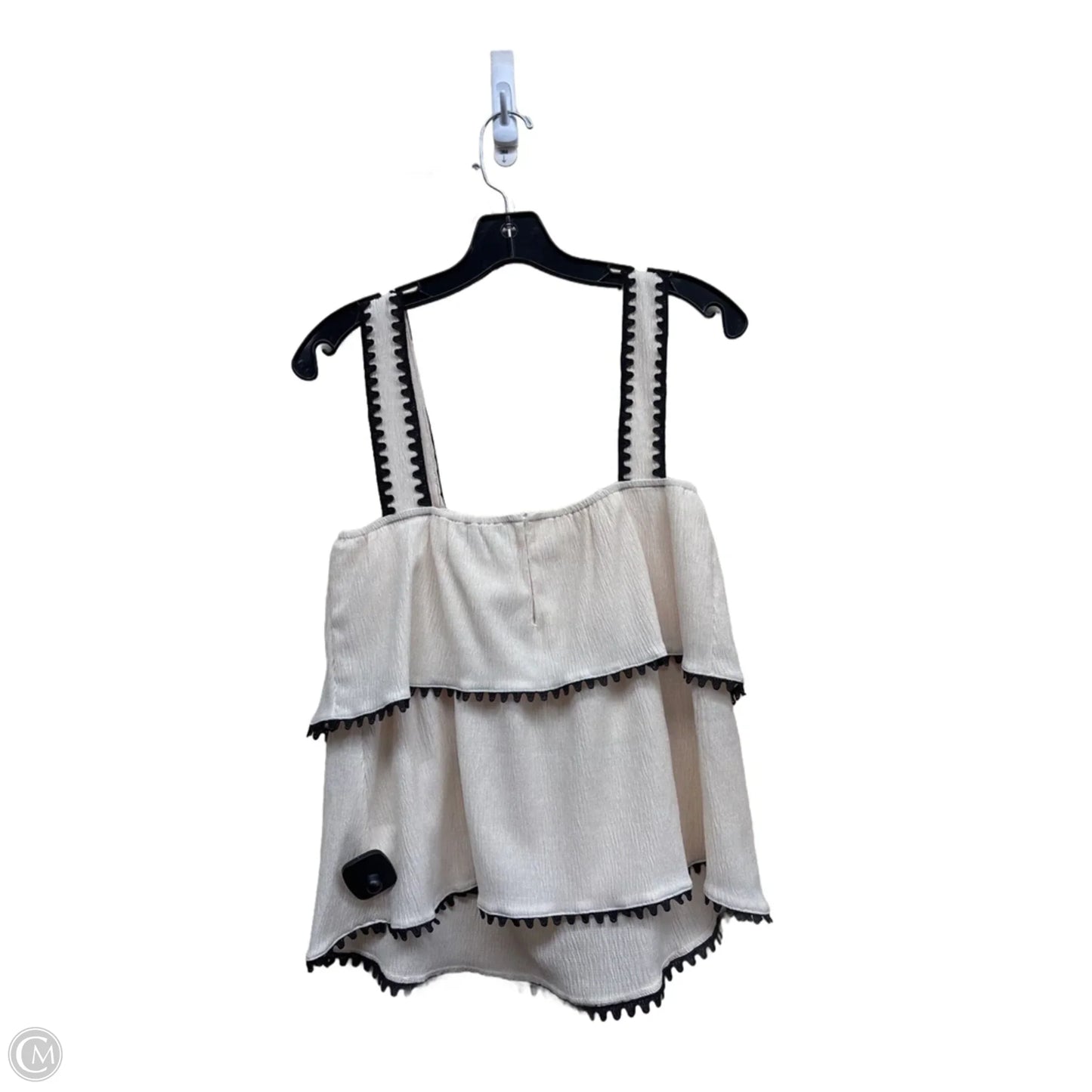 Top Sleeveless By Anthropologie In Cream, Size: M