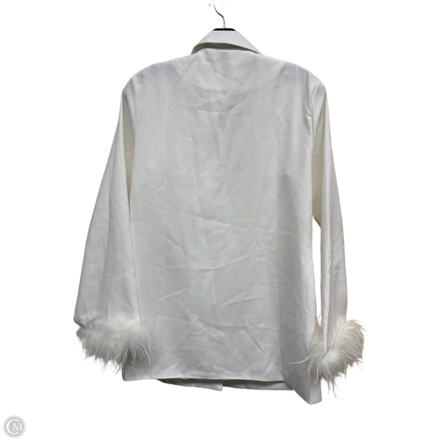 Blazer By Clothes Mentor In White, Size: S