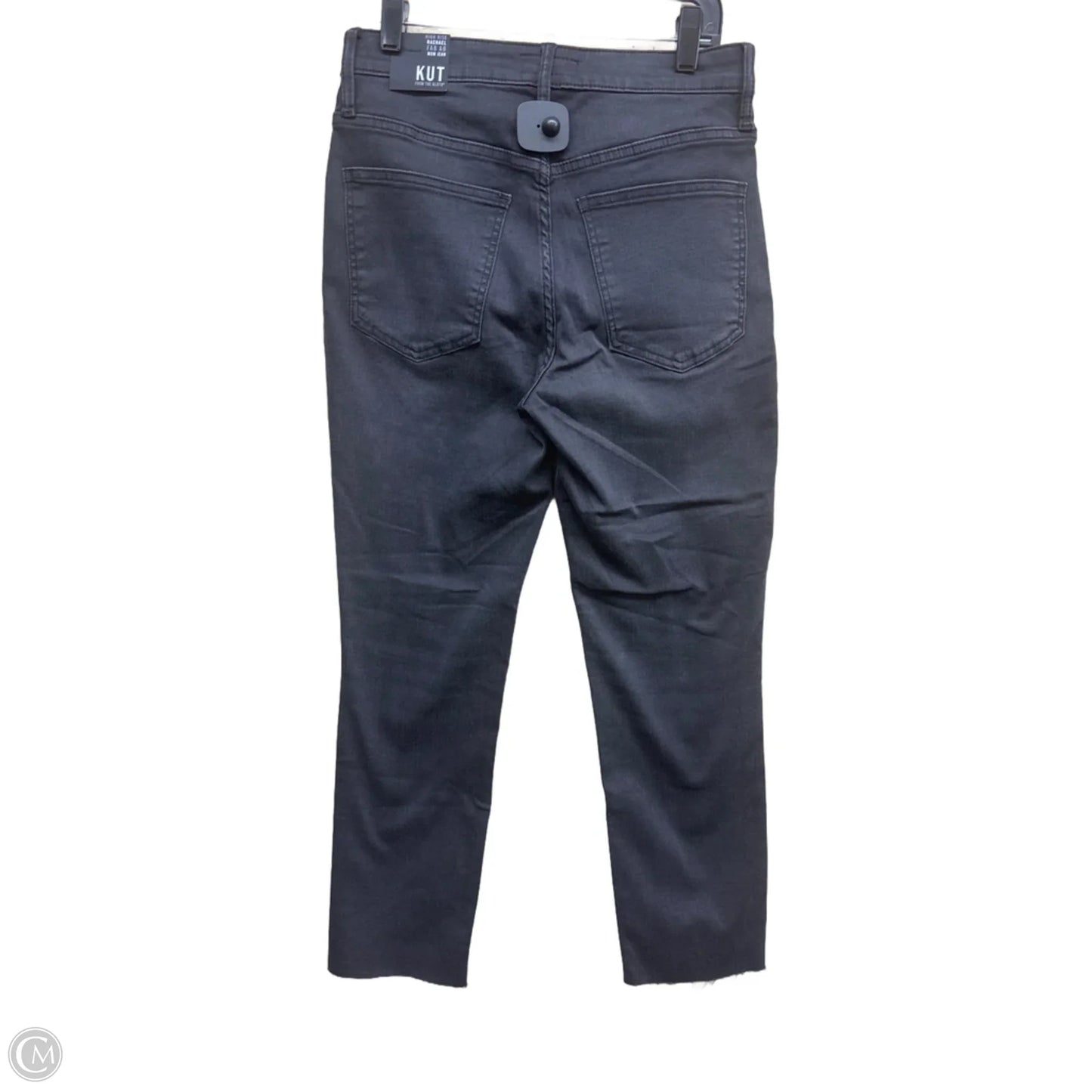 Jeans Straight By Kut In Black Denim, Size: 4
