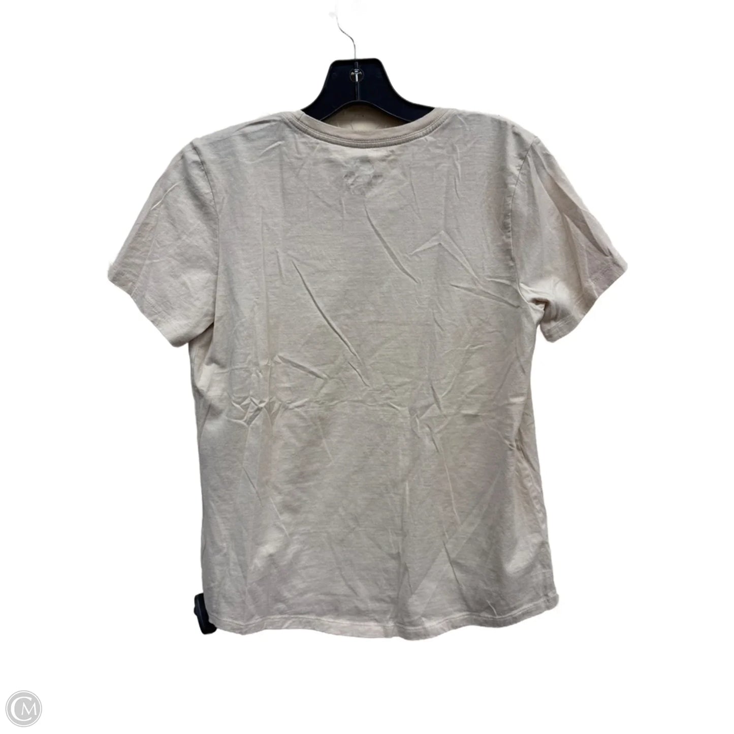 Top Short Sleeve By Nike In Tan, Size: S