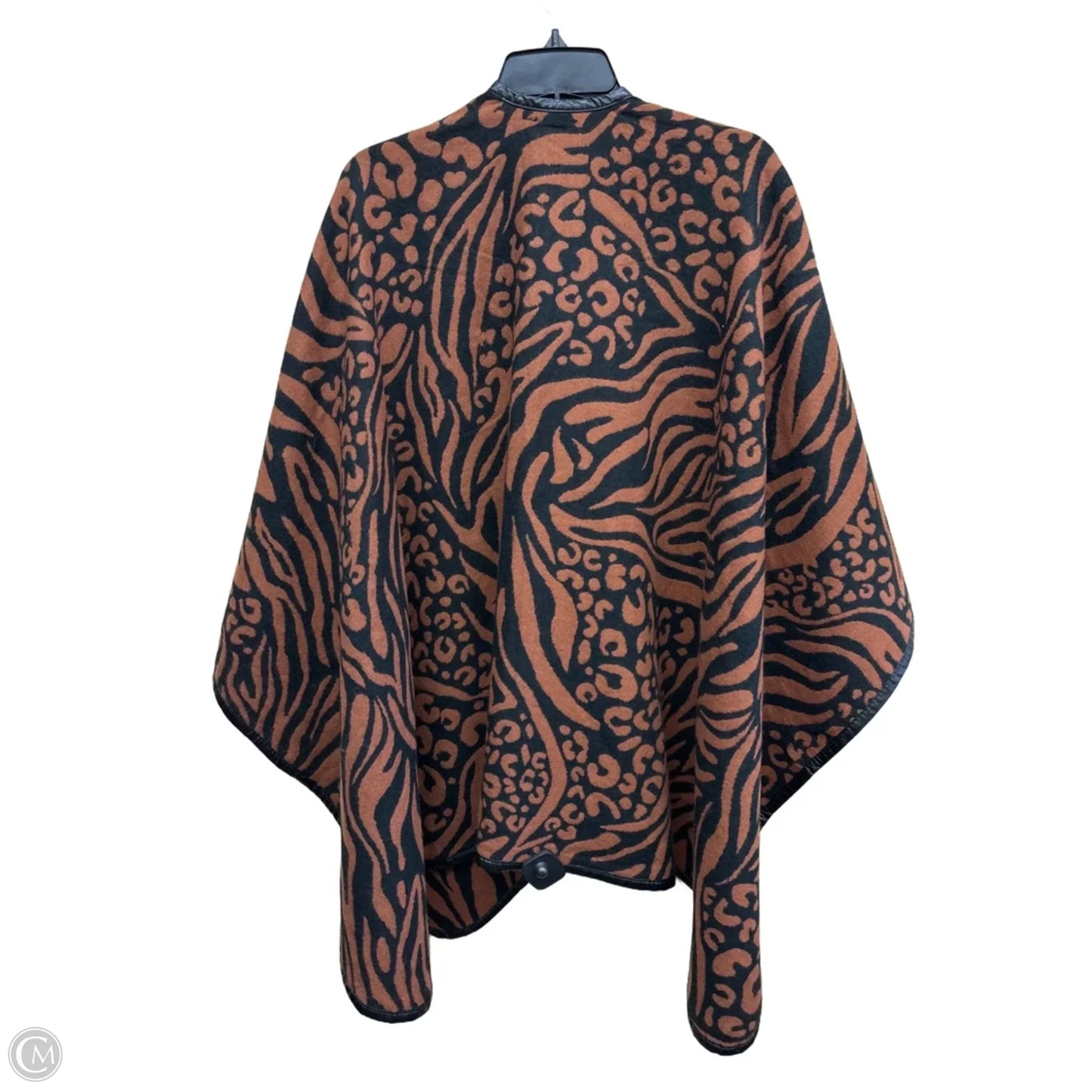 Sweater Cardigan By Clothes Mentor In Animal Print