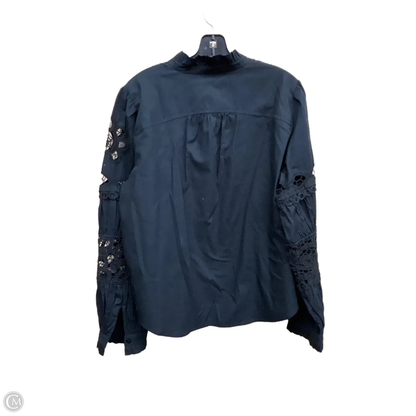 Top Long Sleeve By Anthropologie In Black, Size: L