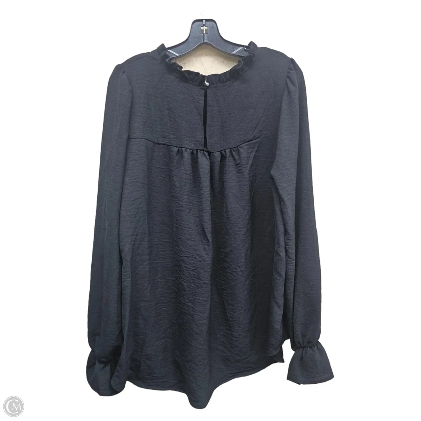 Top Long Sleeve By White Birch In Black, Size: Xl