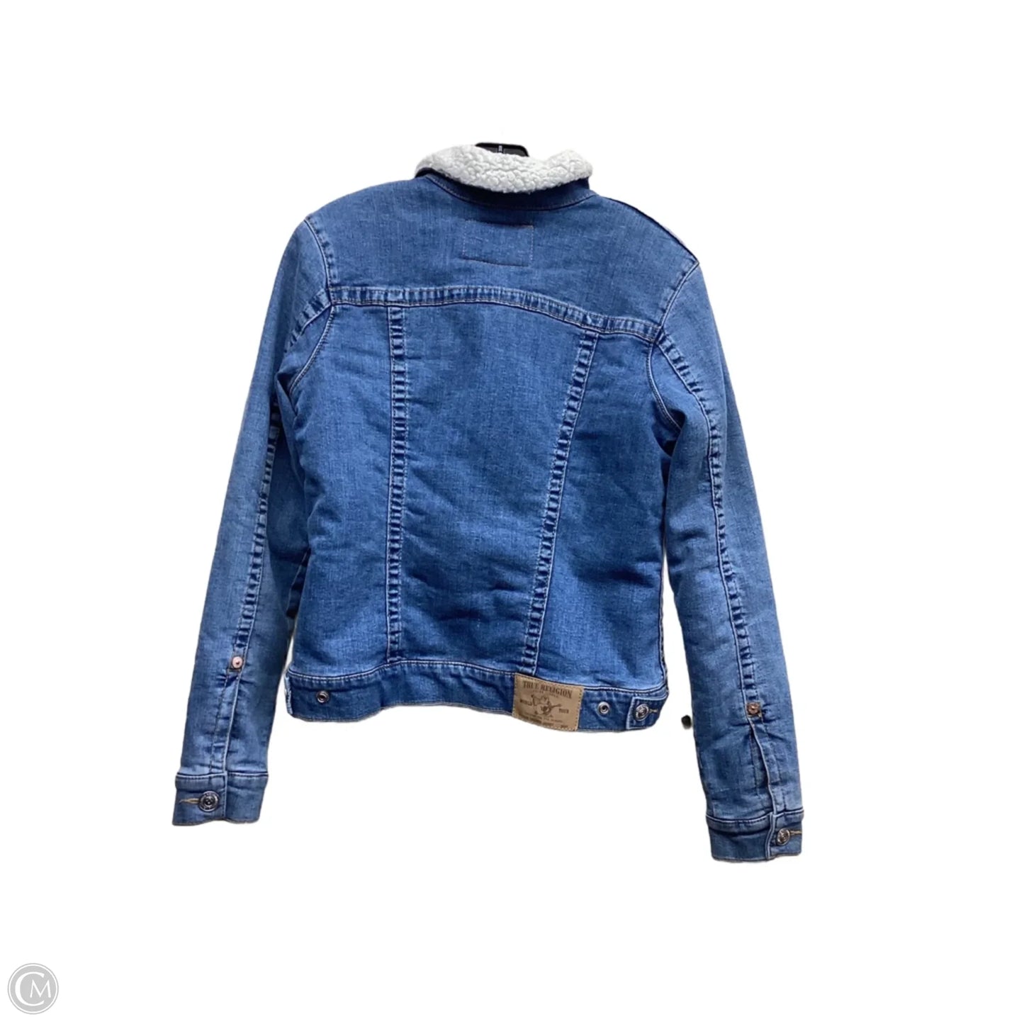 Jacket Denim By True Religion In Blue Denim, Size: M