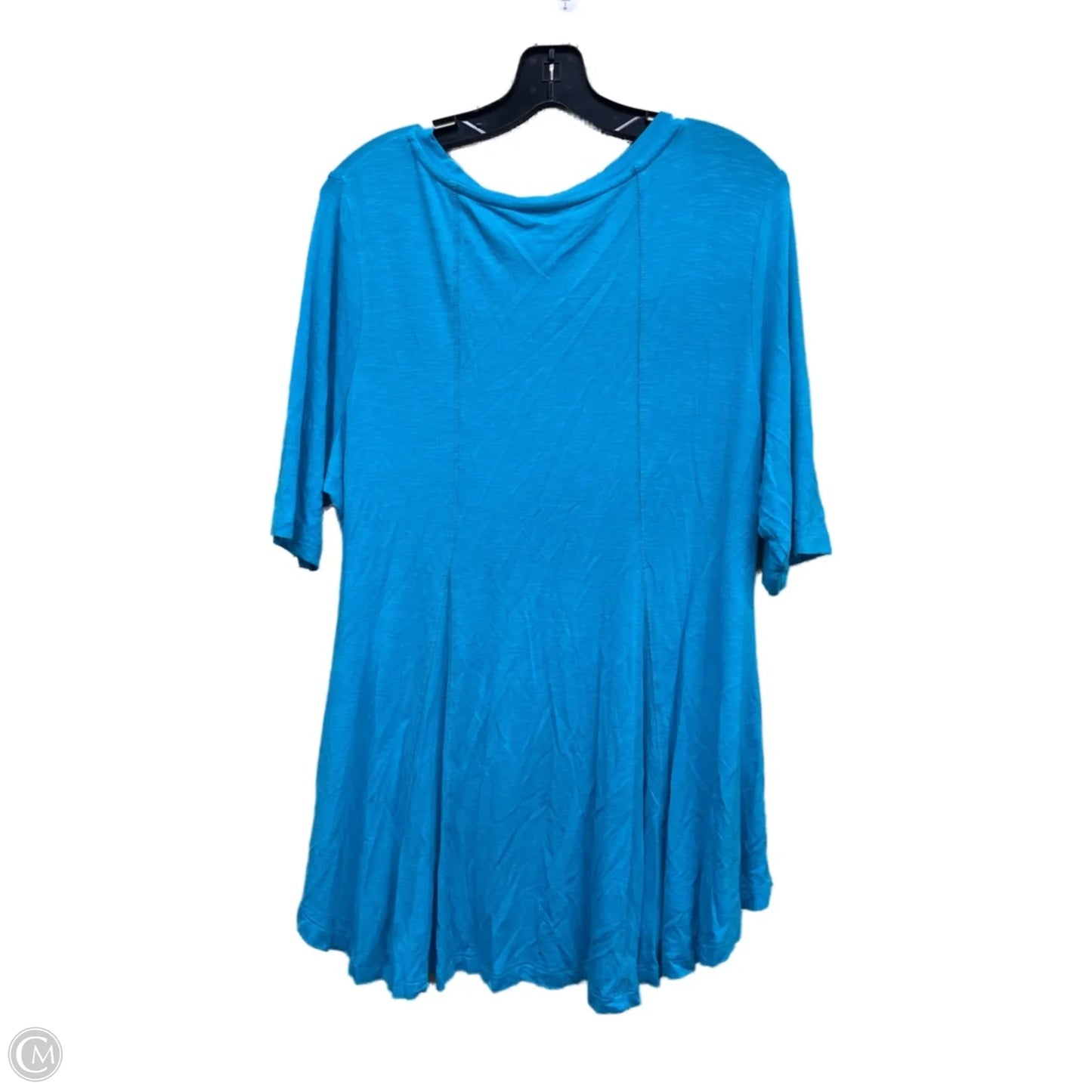 Top Short Sleeve By Soft Surroundings In Blue, Size: Xl