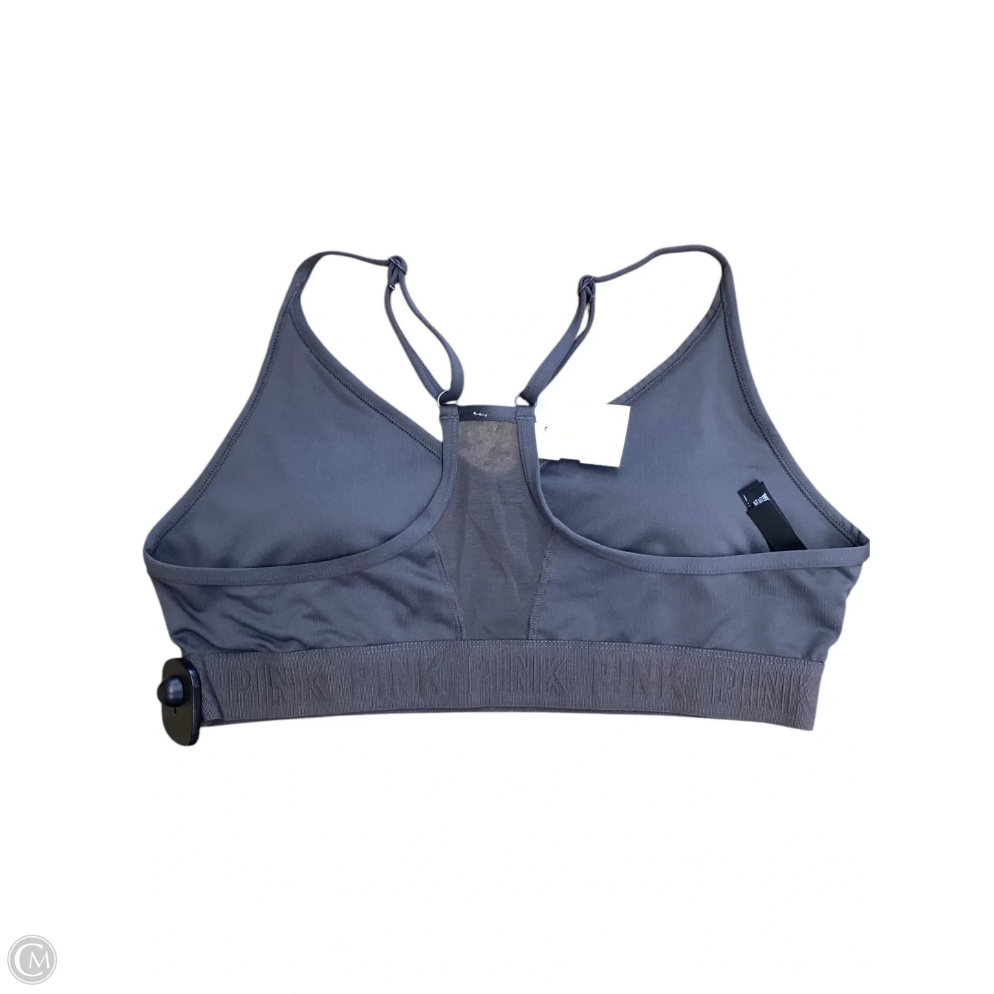 Athletic Bra By Pink In Grey, Size: L