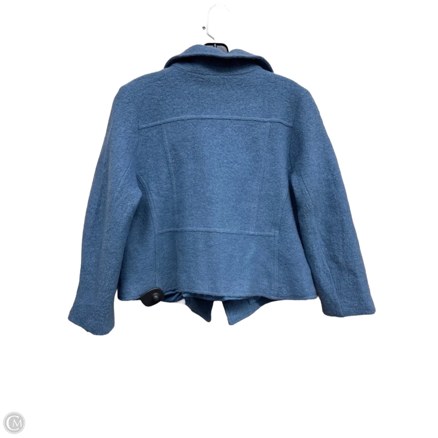 Jacket Moto By Chicos In Blue, Size: M