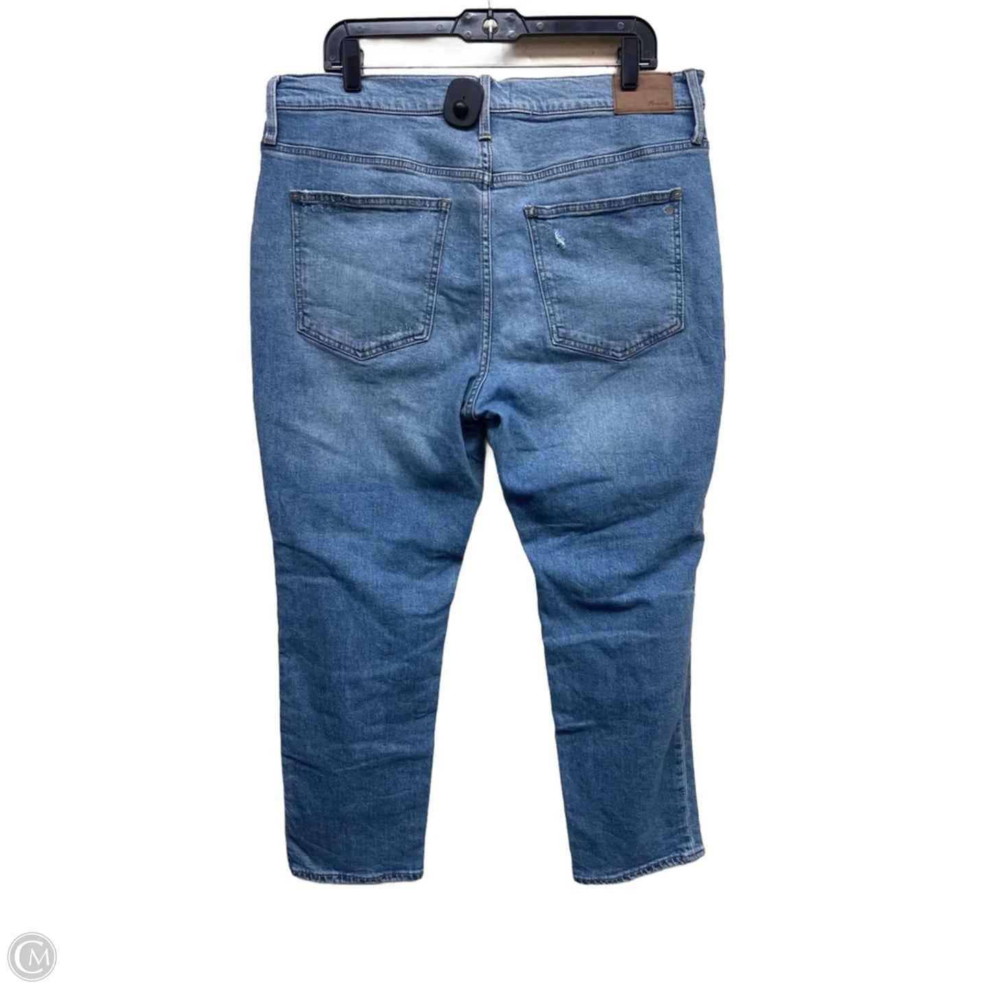 Jeans Straight By Madewell In Blue Denim, Size: 14
