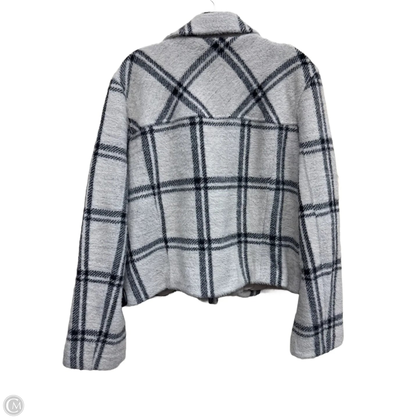 Jacket Faux Fur & Sherpa By Z Supply In Checkered Pattern, Size: Xl