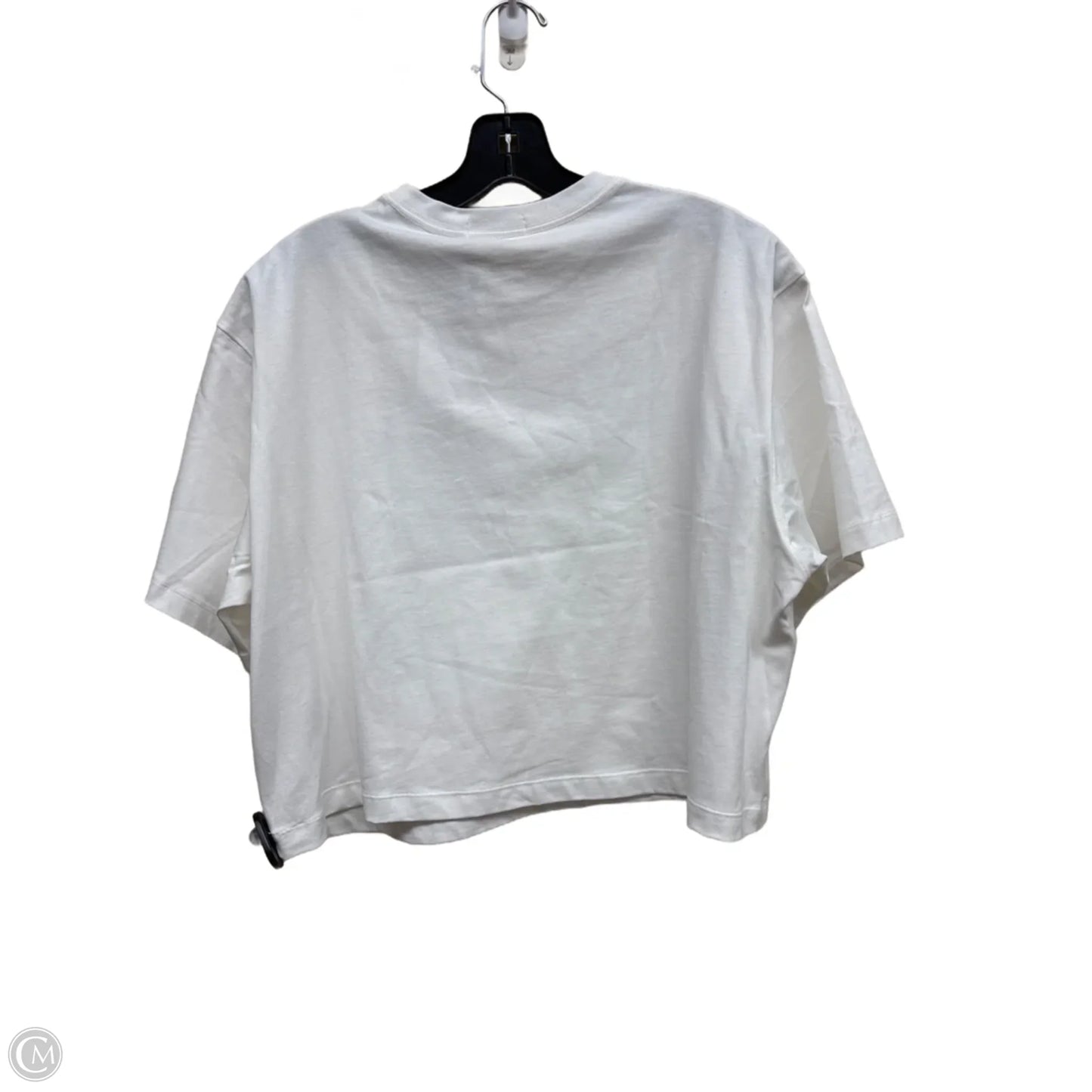 Top Short Sleeve By Uniqlo In White, Size: M
