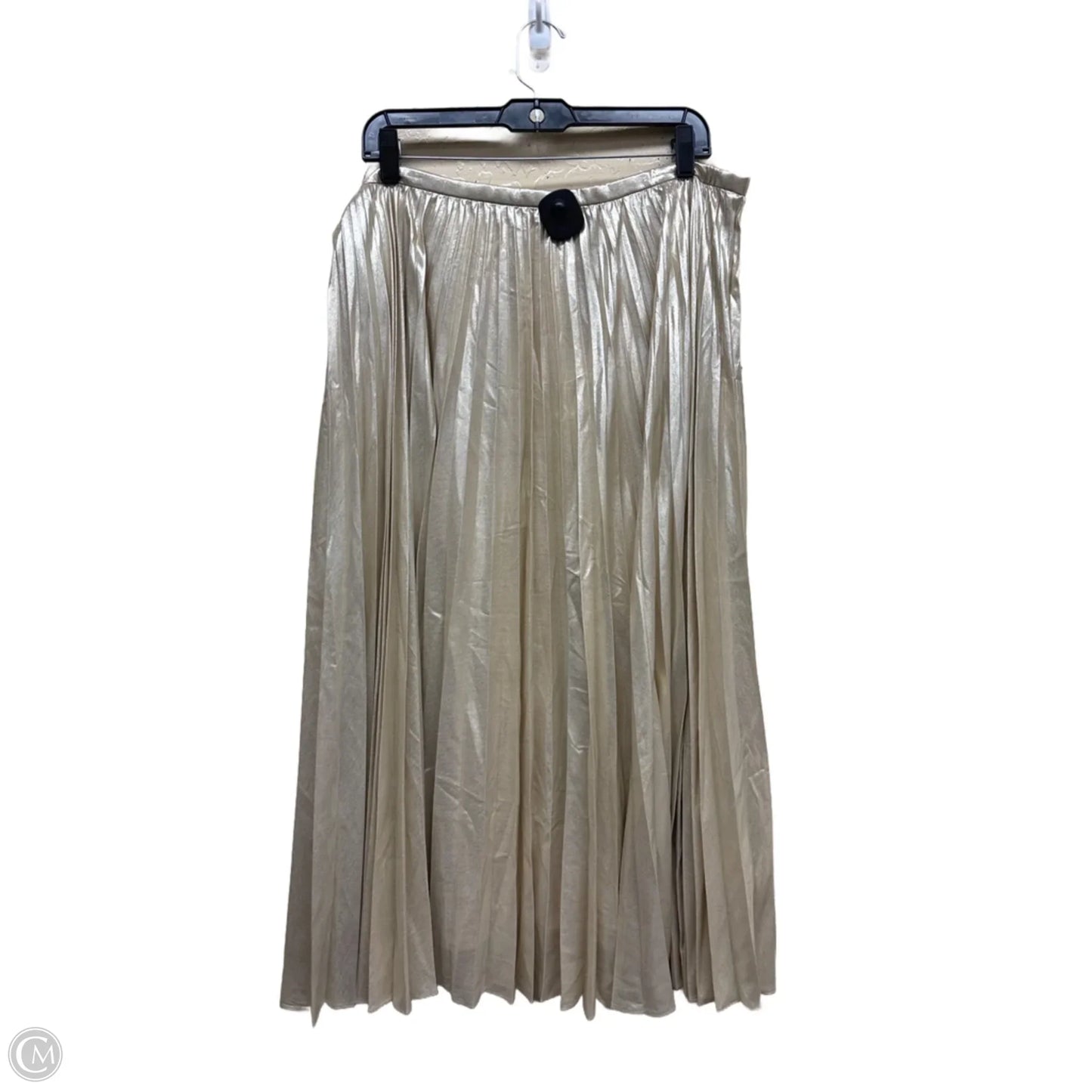 Skirt Midi By Lauren By Ralph Lauren In Gold, Size: 14