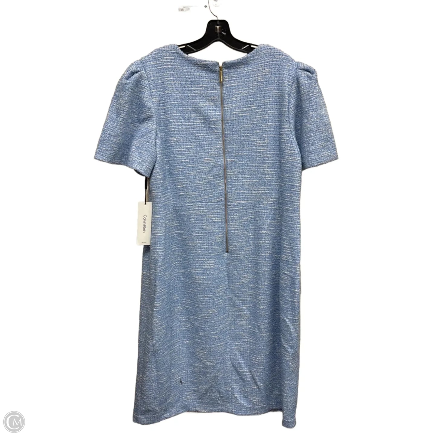 Dress Casual Midi By Calvin Klein In Blue, Size: 18