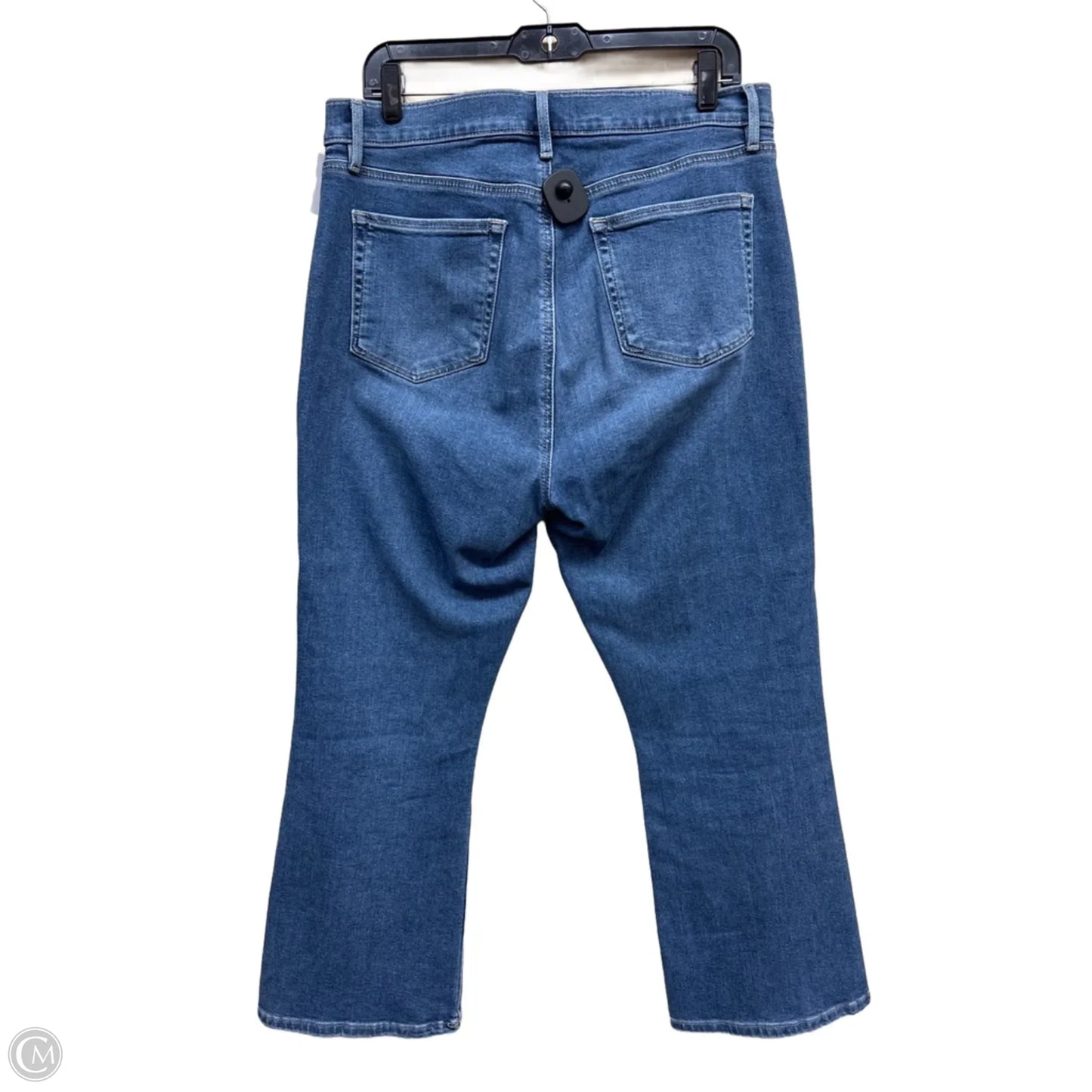 Jeans Cropped By Loft In Blue Denim, Size: 12