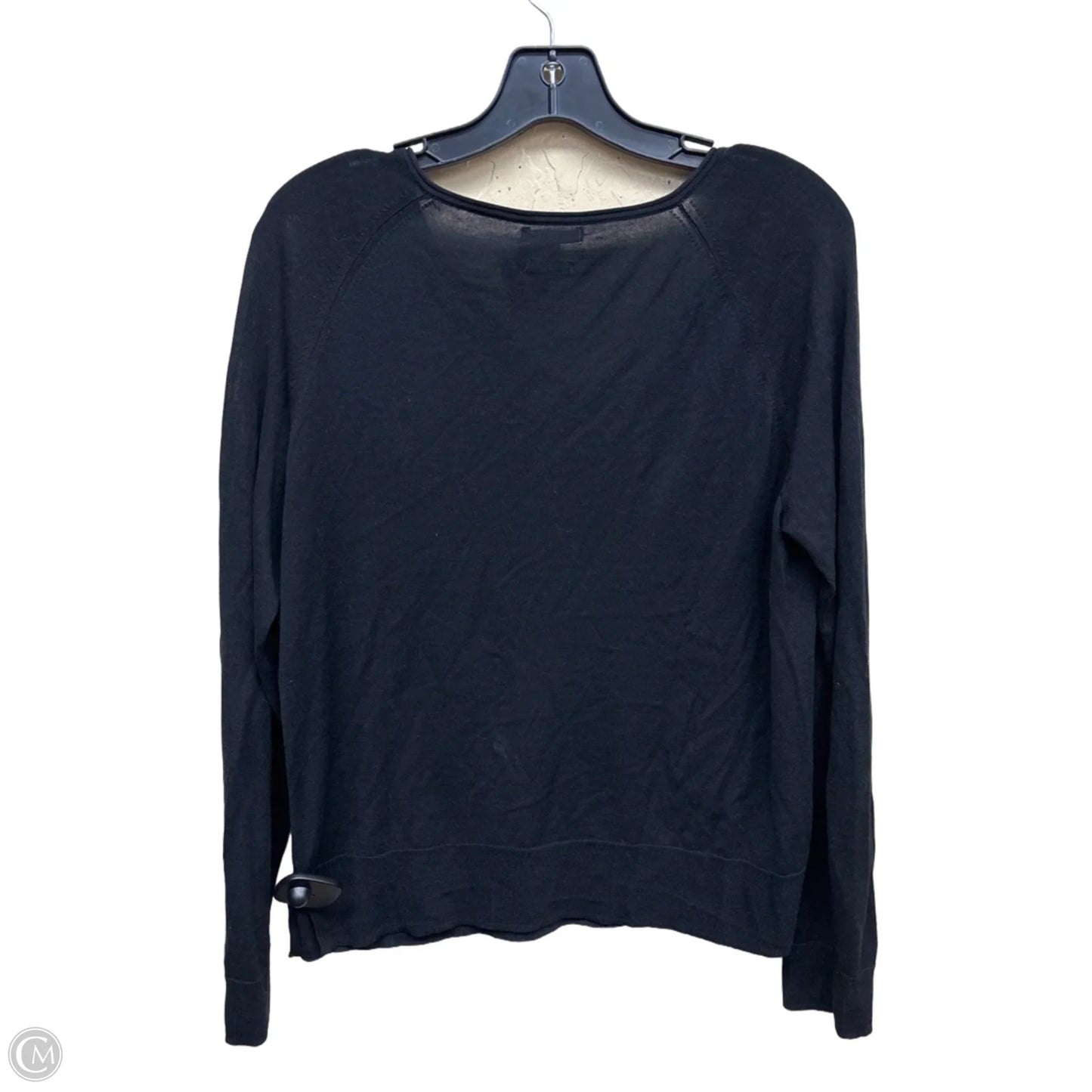 Top Long Sleeve By Massimo Dutti In Black, Size: S