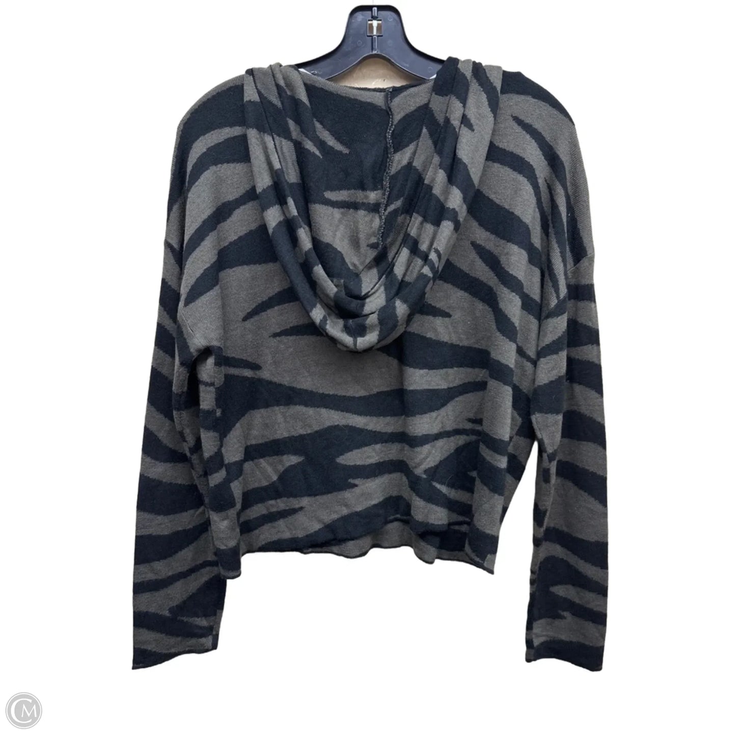 Sweatshirt Hoodie By Anthropologie In Black & Green, Size: S