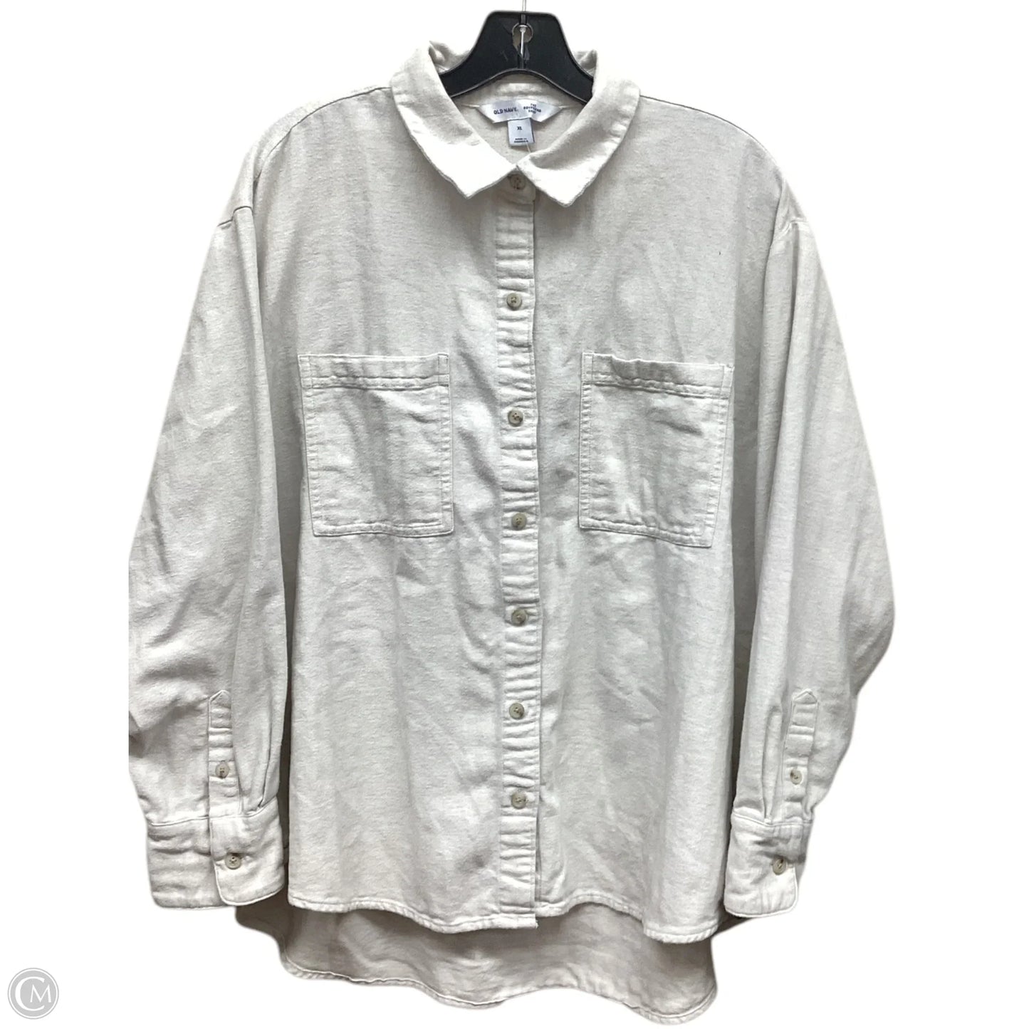 Top Long Sleeve By Old Navy In Taupe, Size: Xl