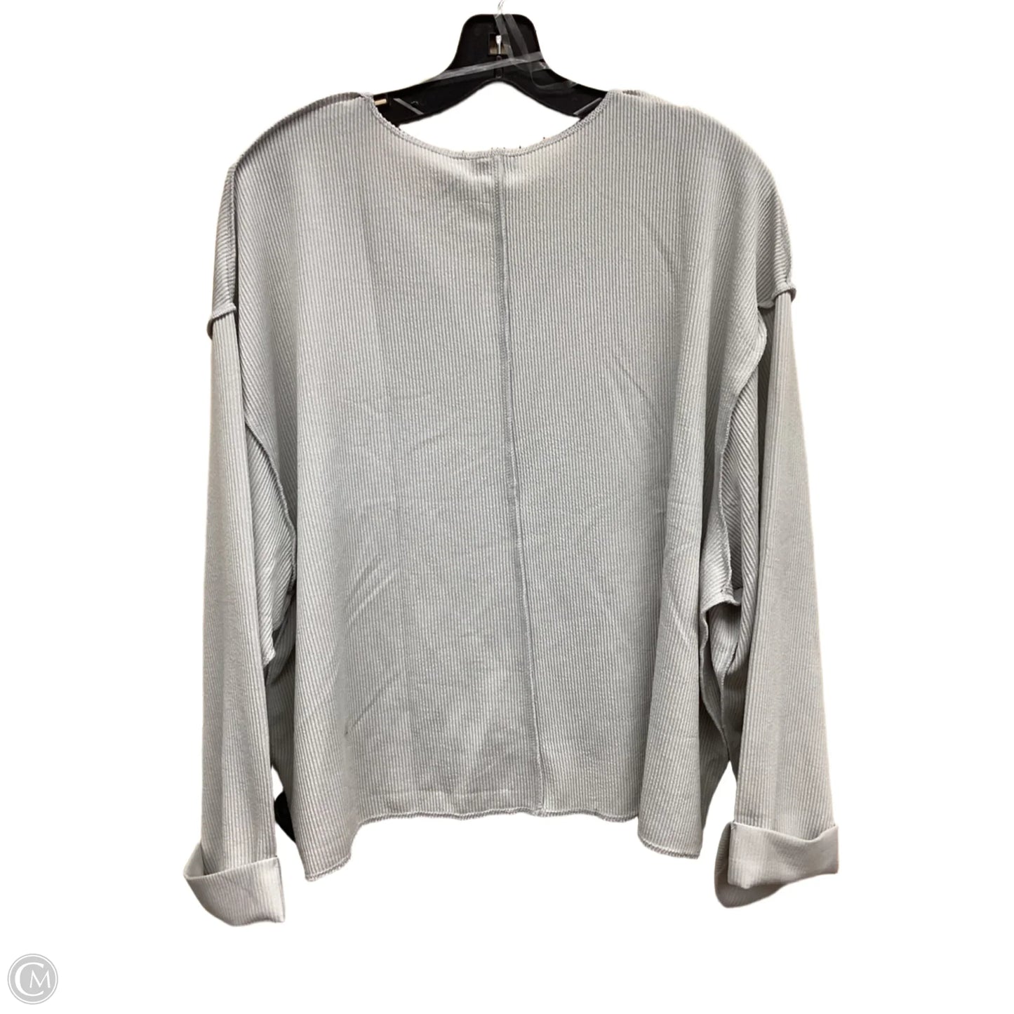 Top Long Sleeve By Mi Ami In Grey, Size: M