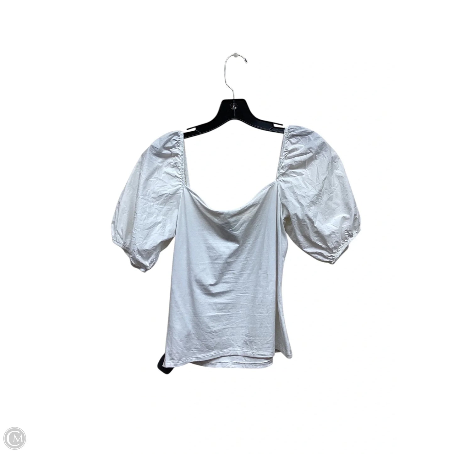 Top Short Sleeve By H&m In White, Size: S