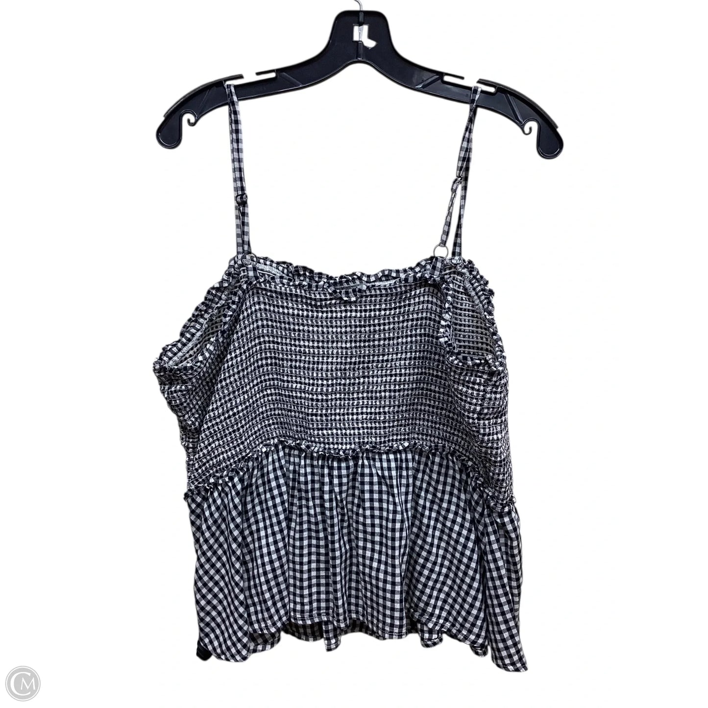 Top Sleeveless By Old Navy In Checkered Pattern, Size: Xl