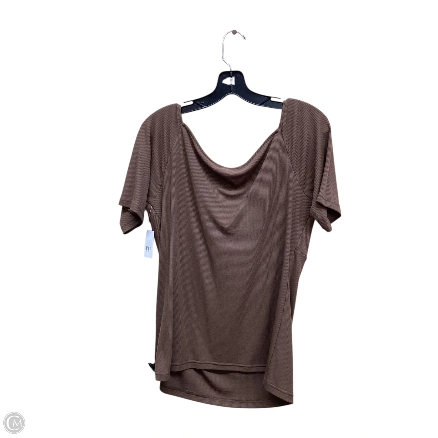 Top Short Sleeve By Gap In Brown, Size: Xl